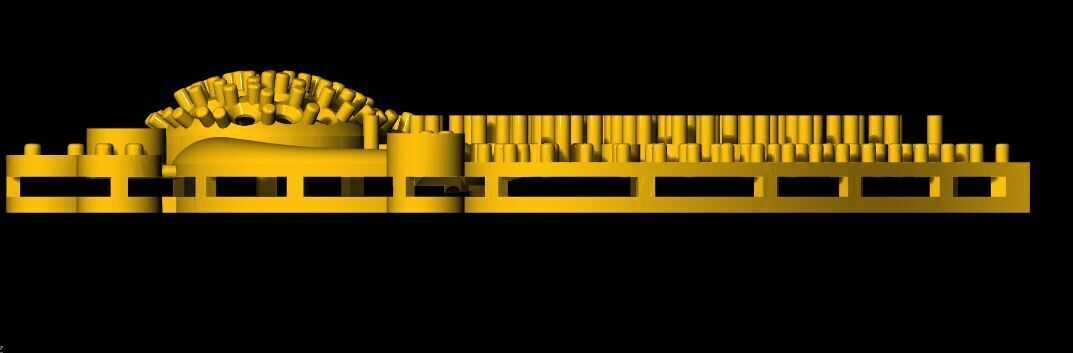 peacock side billa 3dm file 3D print model_4