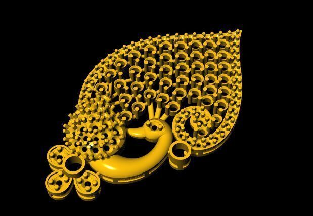 peacock side billa 3dm file 3D print model_2