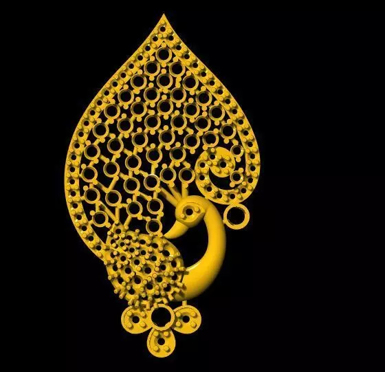 peacock side billa 3dm file 3D print model_0