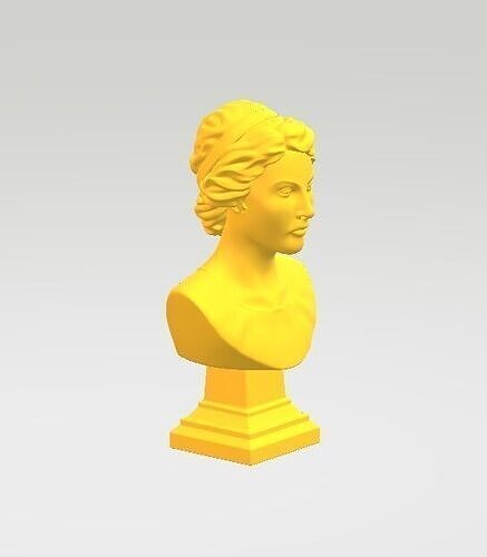 Buste grec femme romaine Free 3D print model