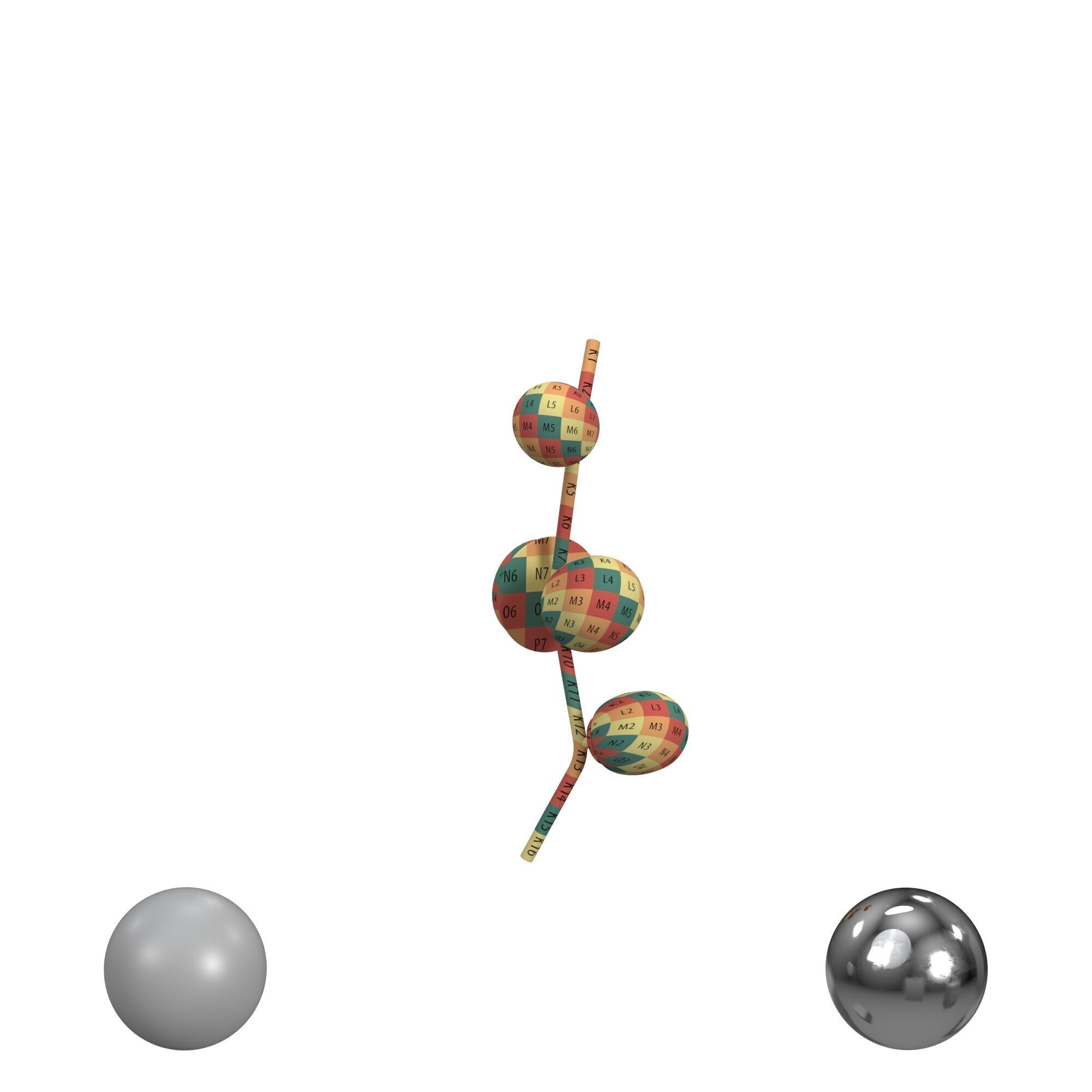 Hampton collection Three Light Wall Sconce Low-poly 3D model_2