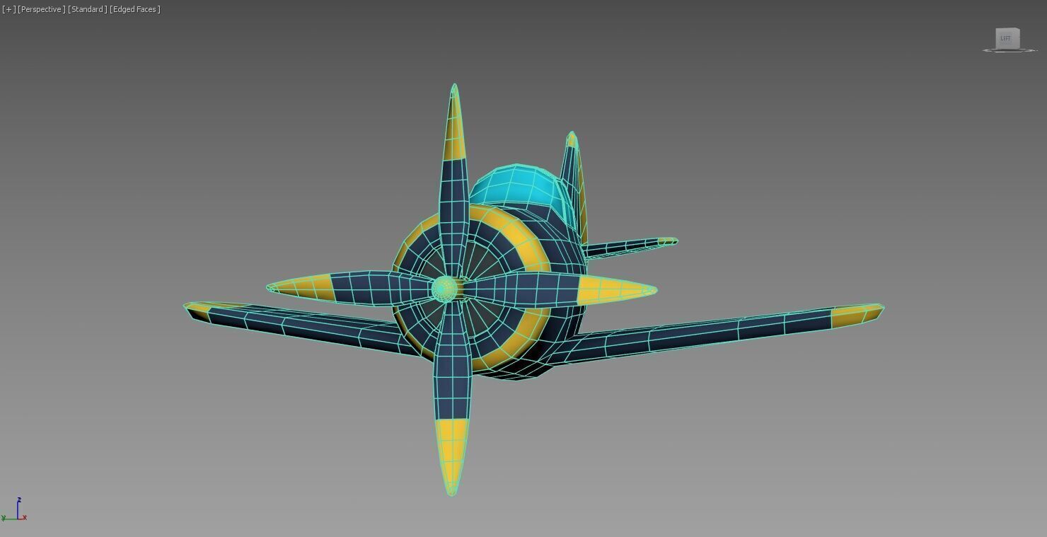 LOW POLY PLANE Free low-poly 3D model_4