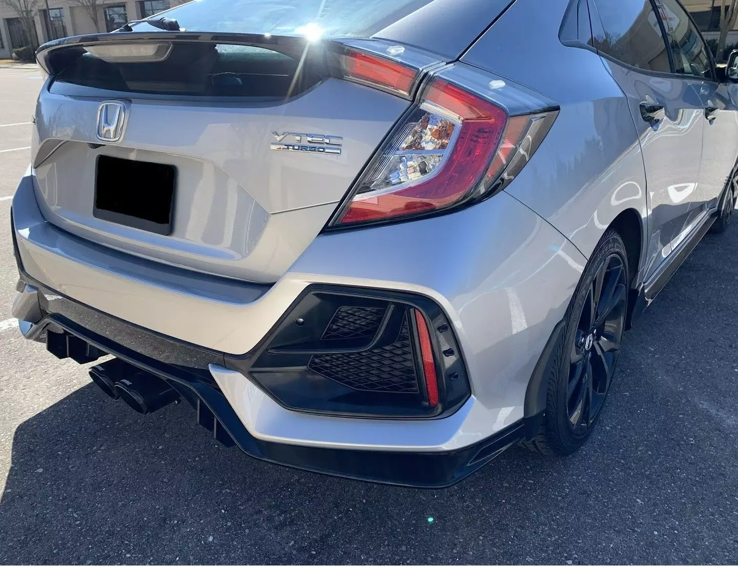 Honda Civic 10th Gen Rear diffuser Sport trim 2016 through 2019 3D print model_0