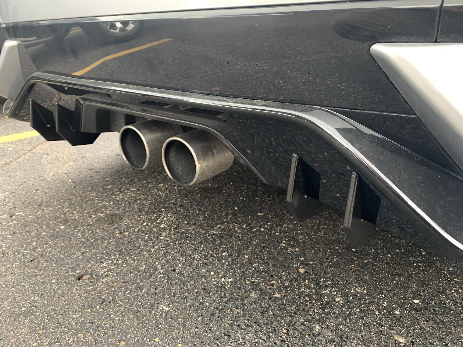 Honda Civic 10th Gen Rear diffuser Sport trim 2016 through 2019 3D print model_5