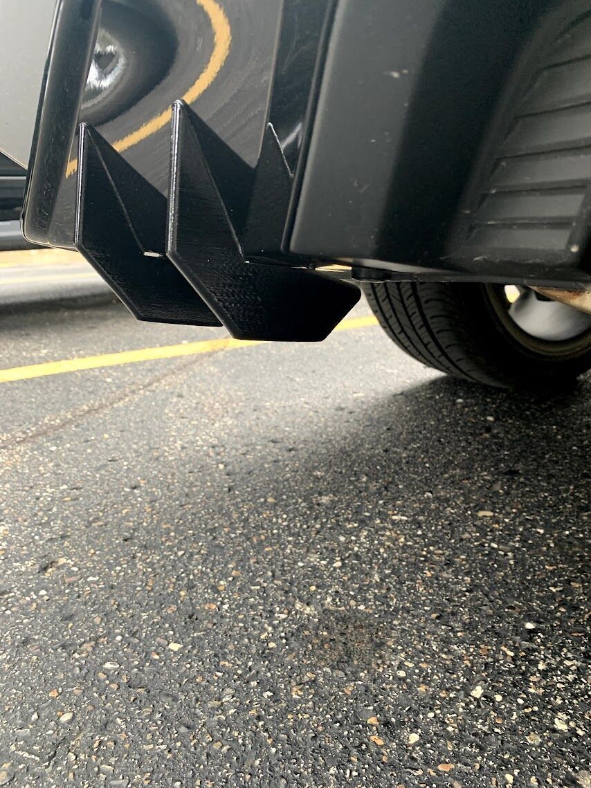 Honda Civic 10th Gen Rear diffuser Sport trim 2016 through 2019 3D print model_1