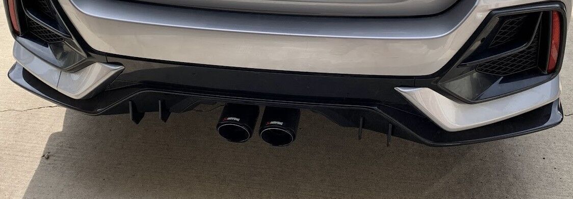 Honda Civic 10th Gen Rear diffuser Sport trim 2016 through 2019 3D print model_6