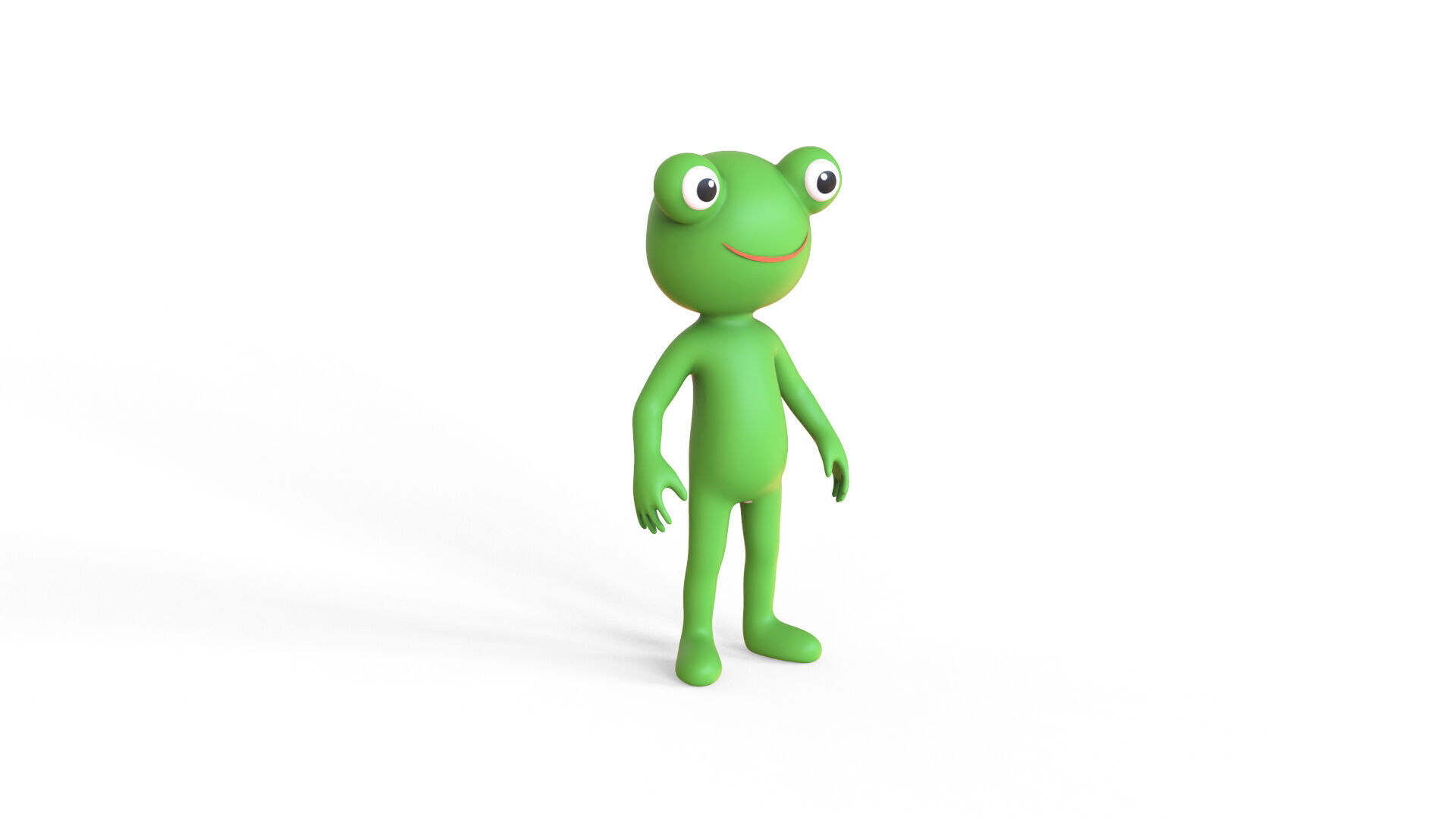 Low Poly - Frogman Rigged Low-poly 3D model_18