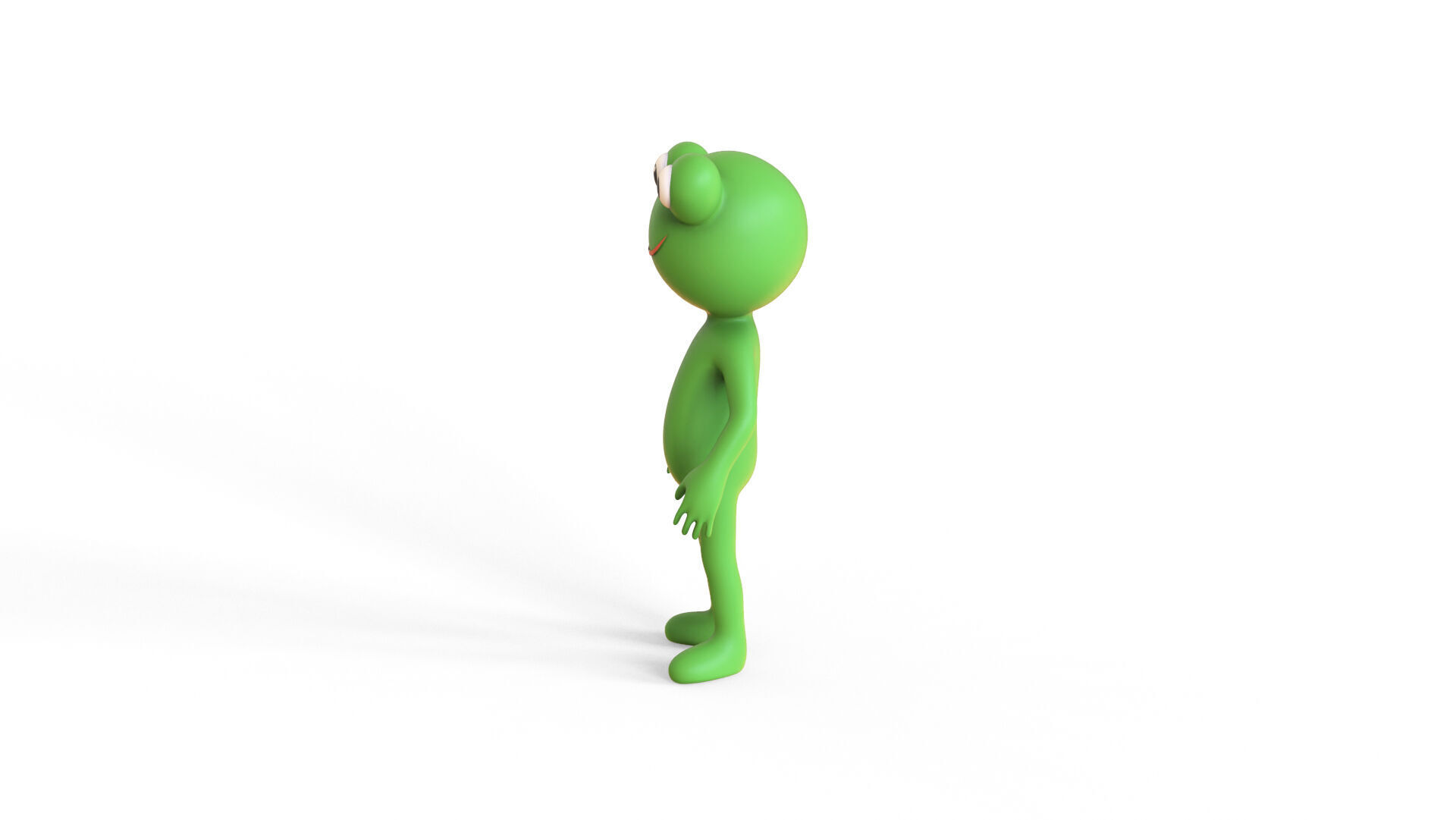 Low Poly - Frogman Rigged Low-poly 3D model_8