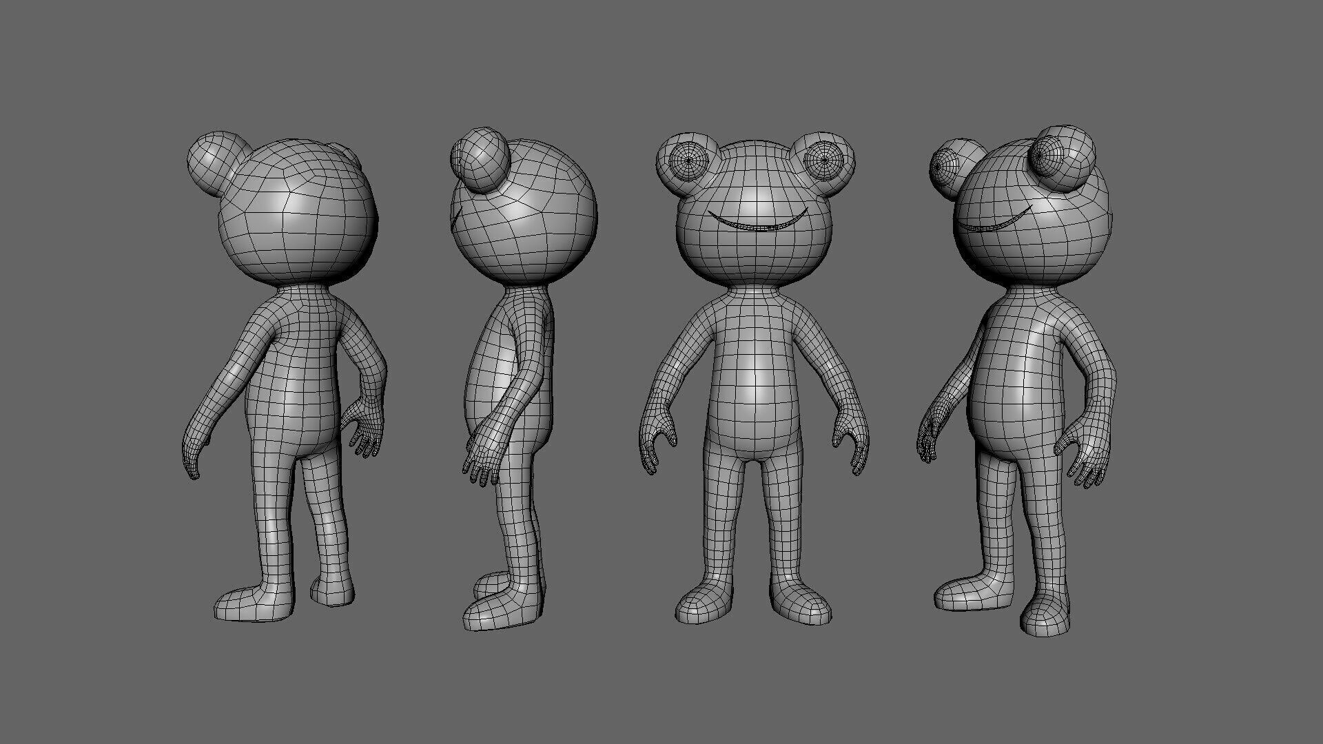 Low Poly - Frogman Rigged Low-poly 3D model_4