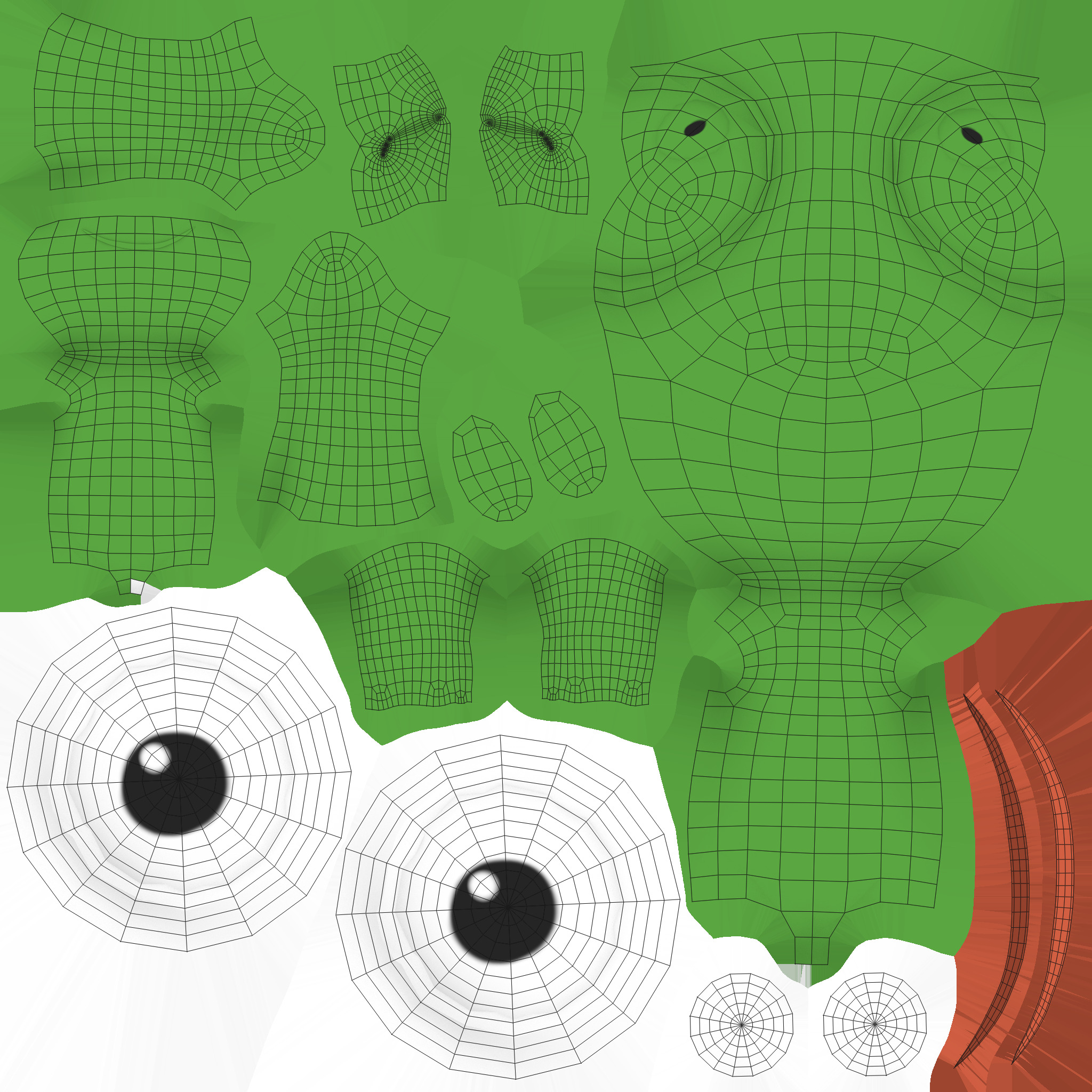 Low Poly - Frogman Rigged Low-poly 3D model_21