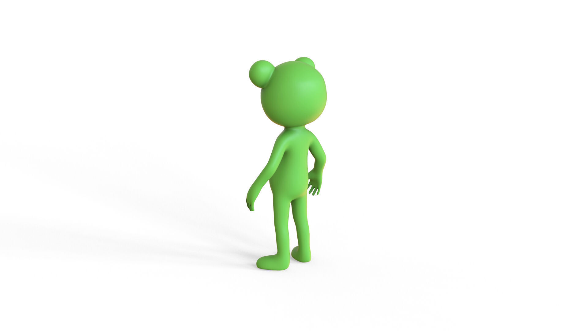 Low Poly - Frogman Rigged Low-poly 3D model_10