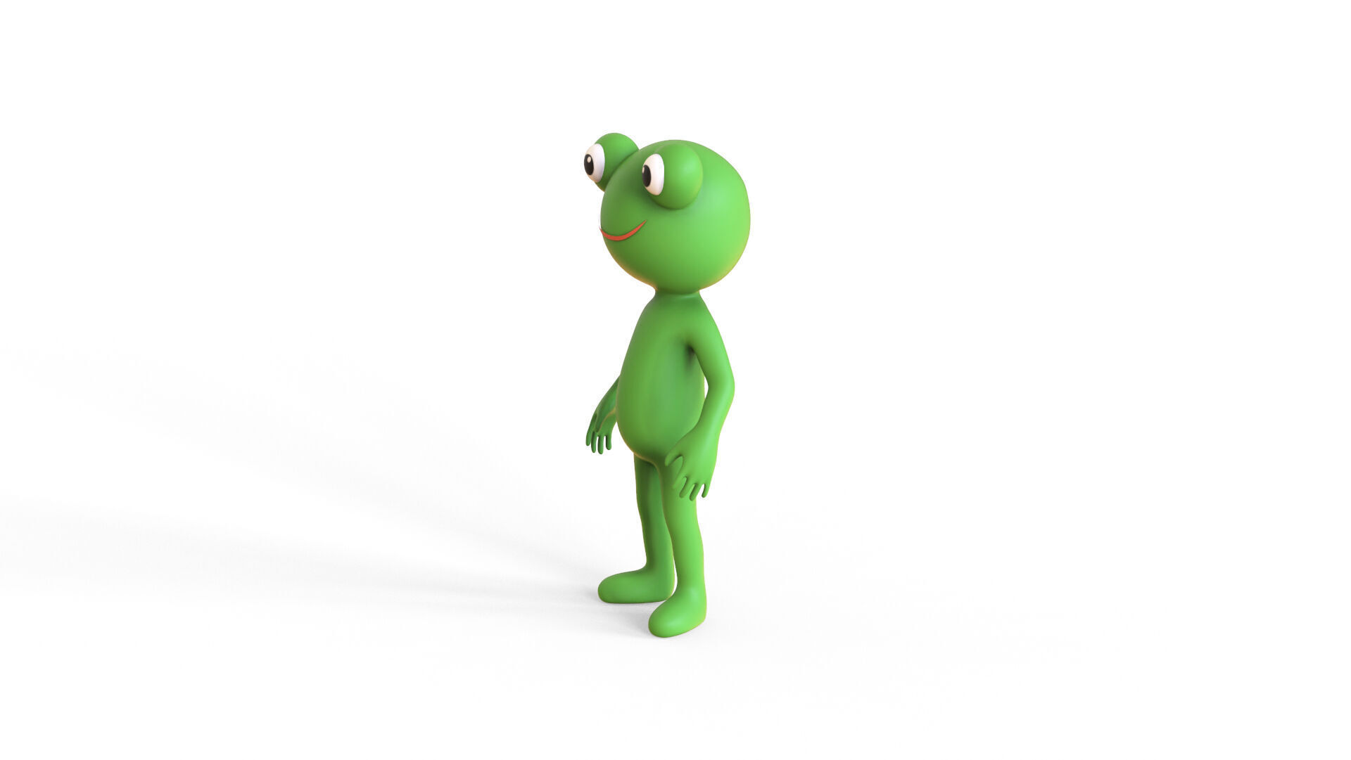 Low Poly - Frogman Rigged Low-poly 3D model_7