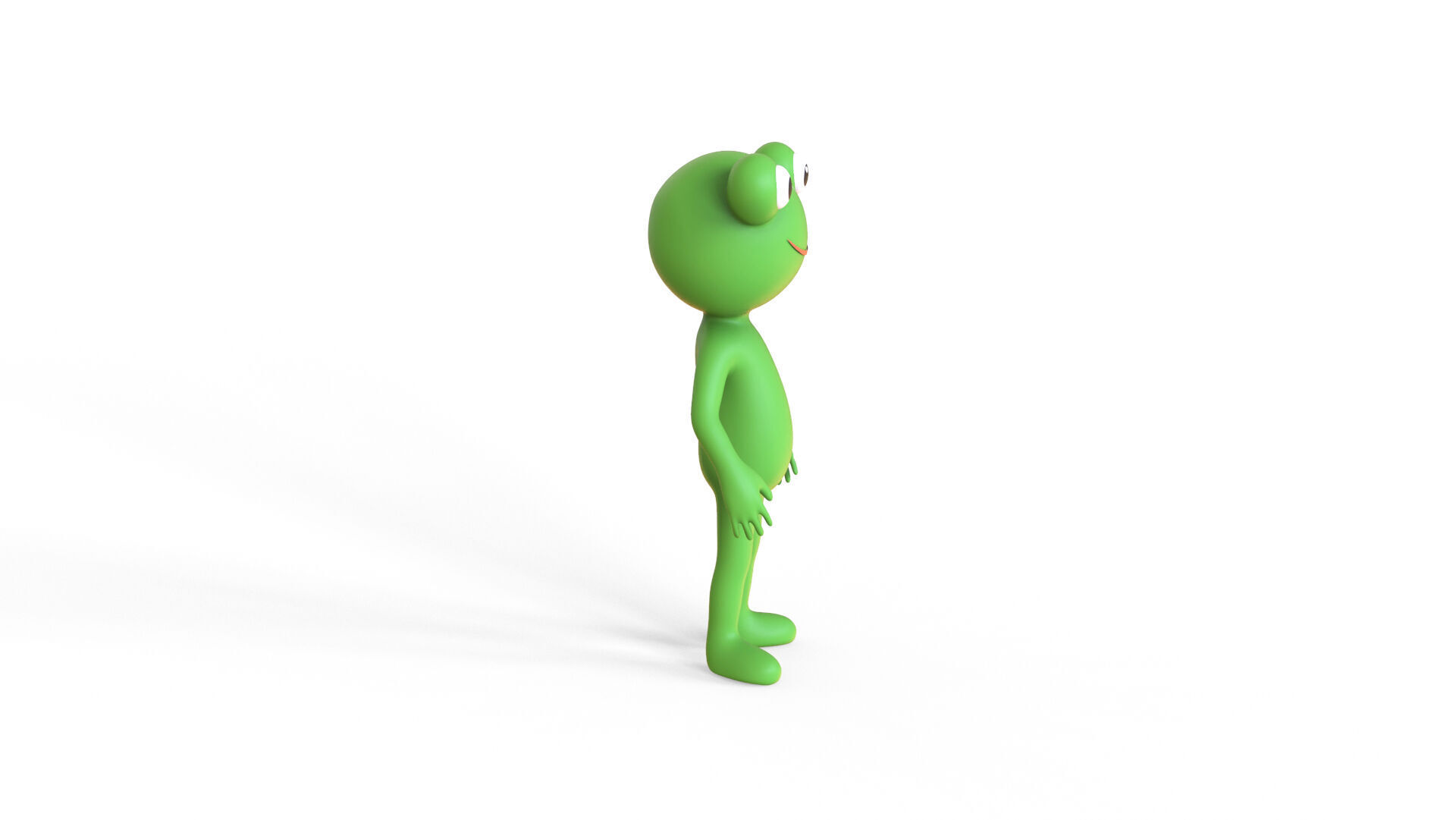 Low Poly - Frogman Rigged Low-poly 3D model_16