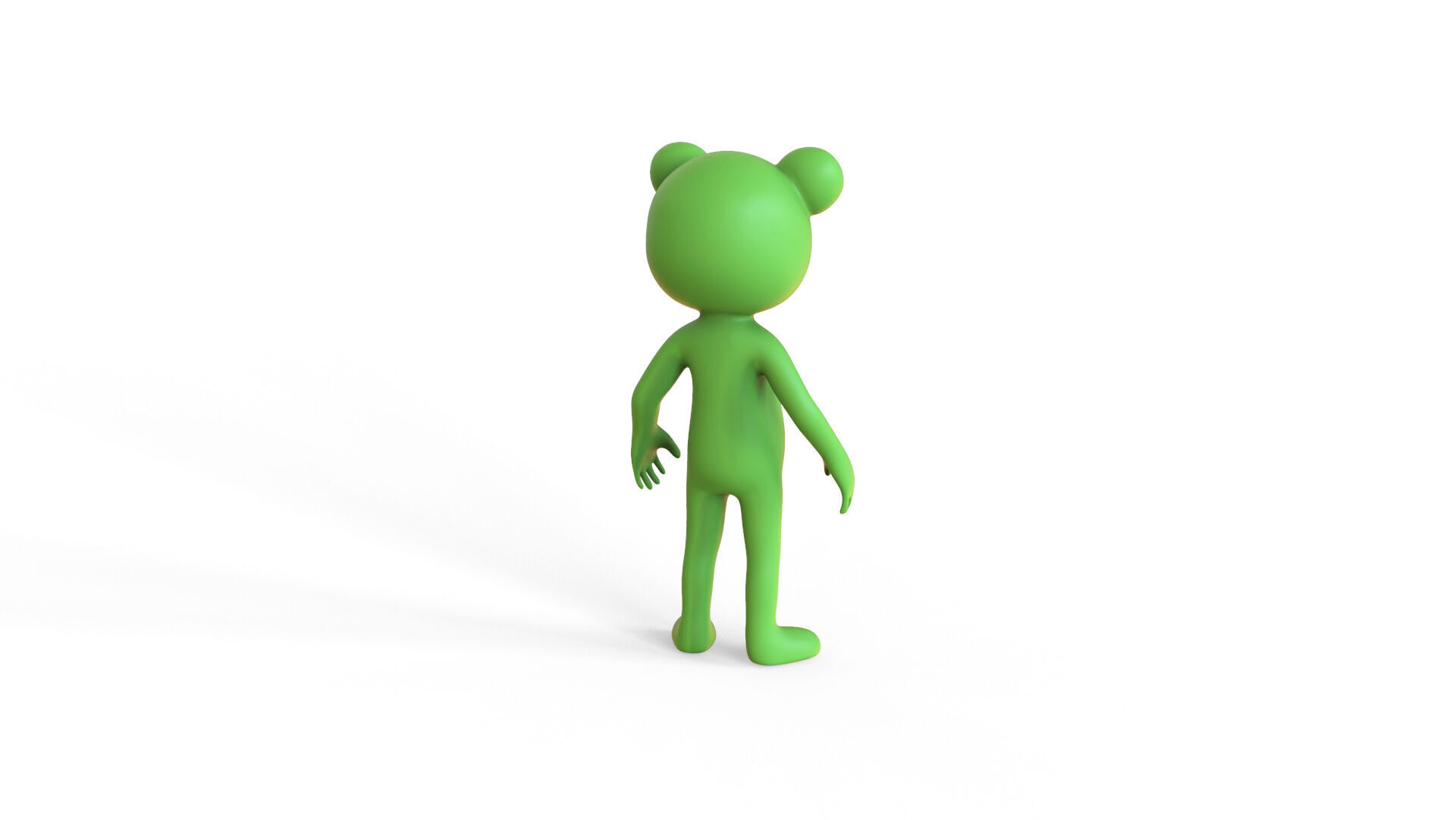 Low Poly - Frogman Rigged Low-poly 3D model_13