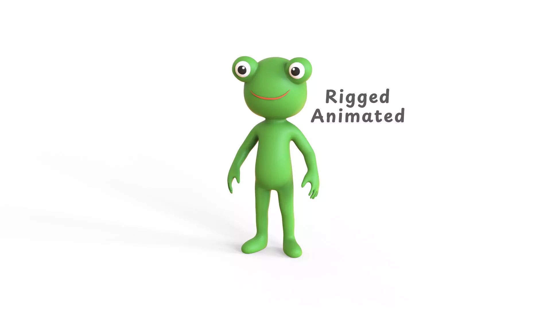 Low Poly - Frogman Rigged Low-poly 3D model_0