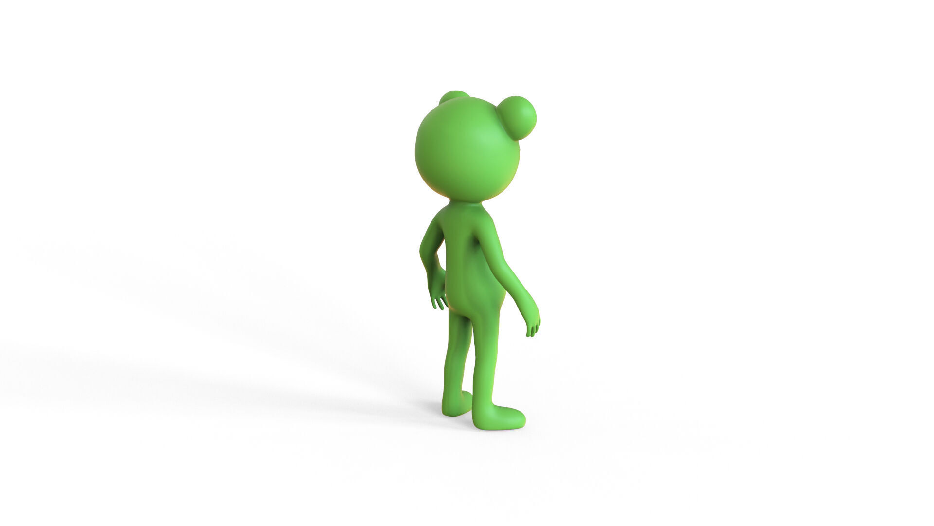 Low Poly - Frogman Rigged Low-poly 3D model_14