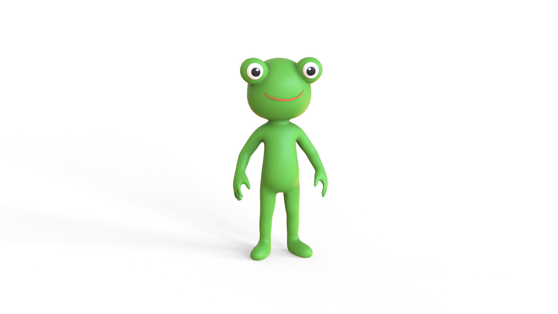Low Poly - Frogman Rigged Low-poly 3D model_19