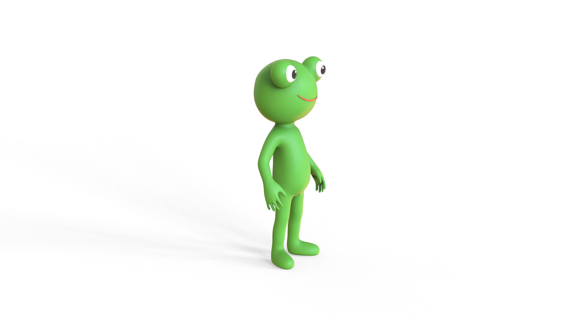 Low Poly - Frogman Rigged Low-poly 3D model_17