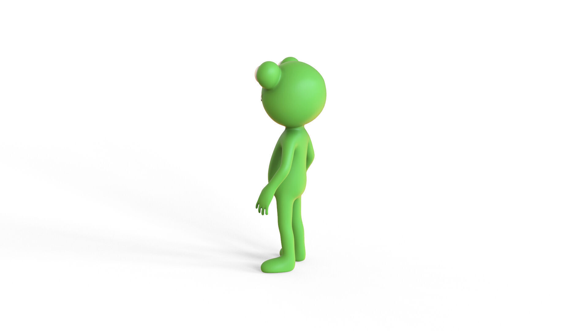 Low Poly - Frogman Rigged Low-poly 3D model_9