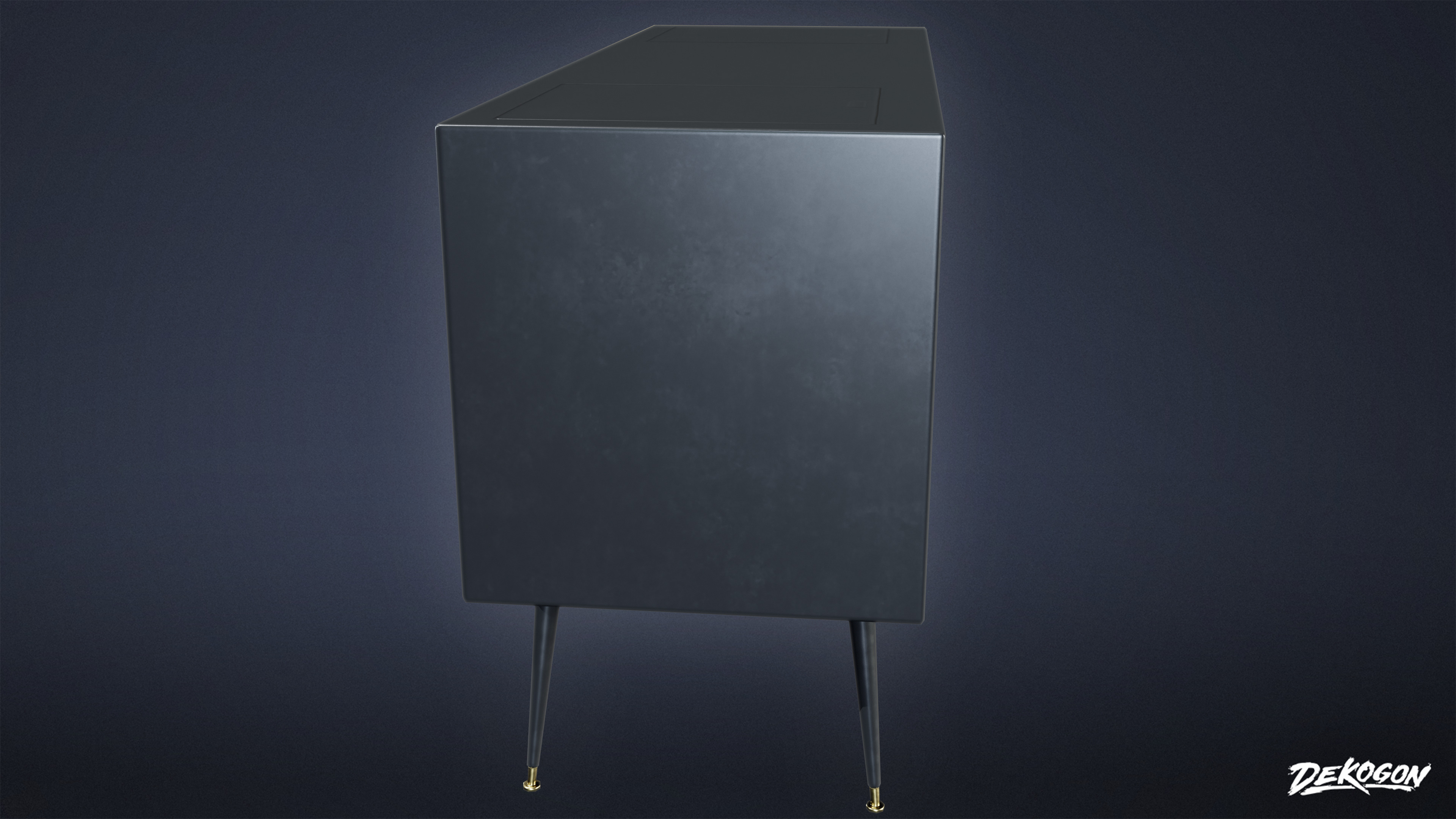 MIDCENTURY - Television 11 - LOW POLY Low-poly 3D model_2