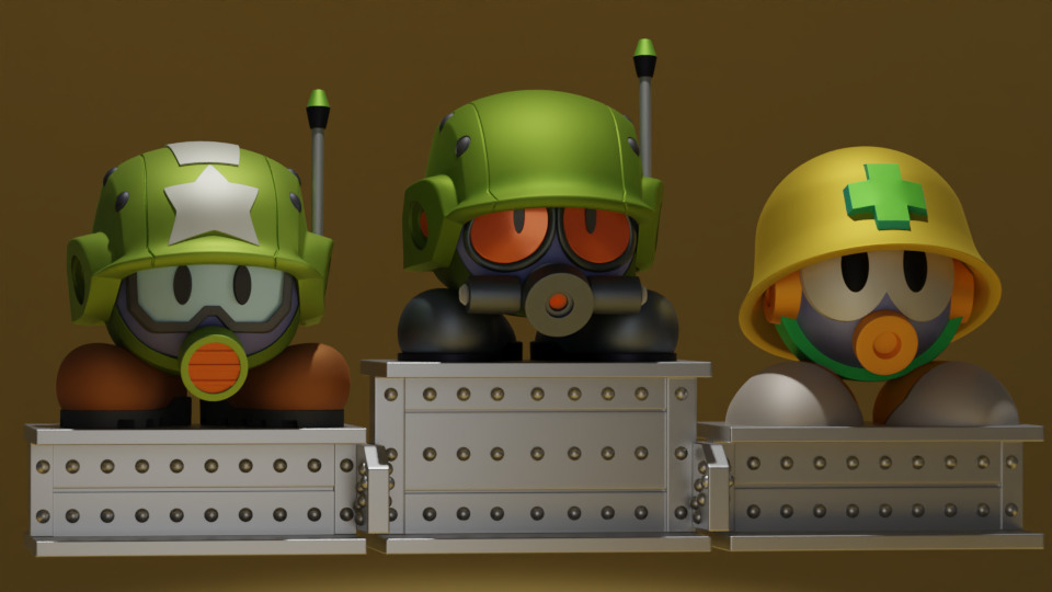 Metall megaman 3D printing collection fan art 3D print model_28