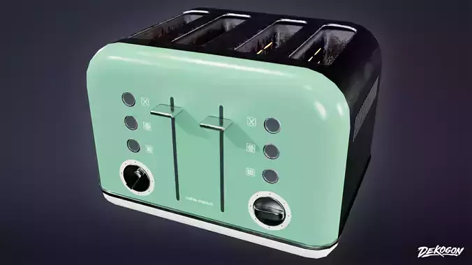 MIDCENTURY - Toaster 01 - LOW POLY