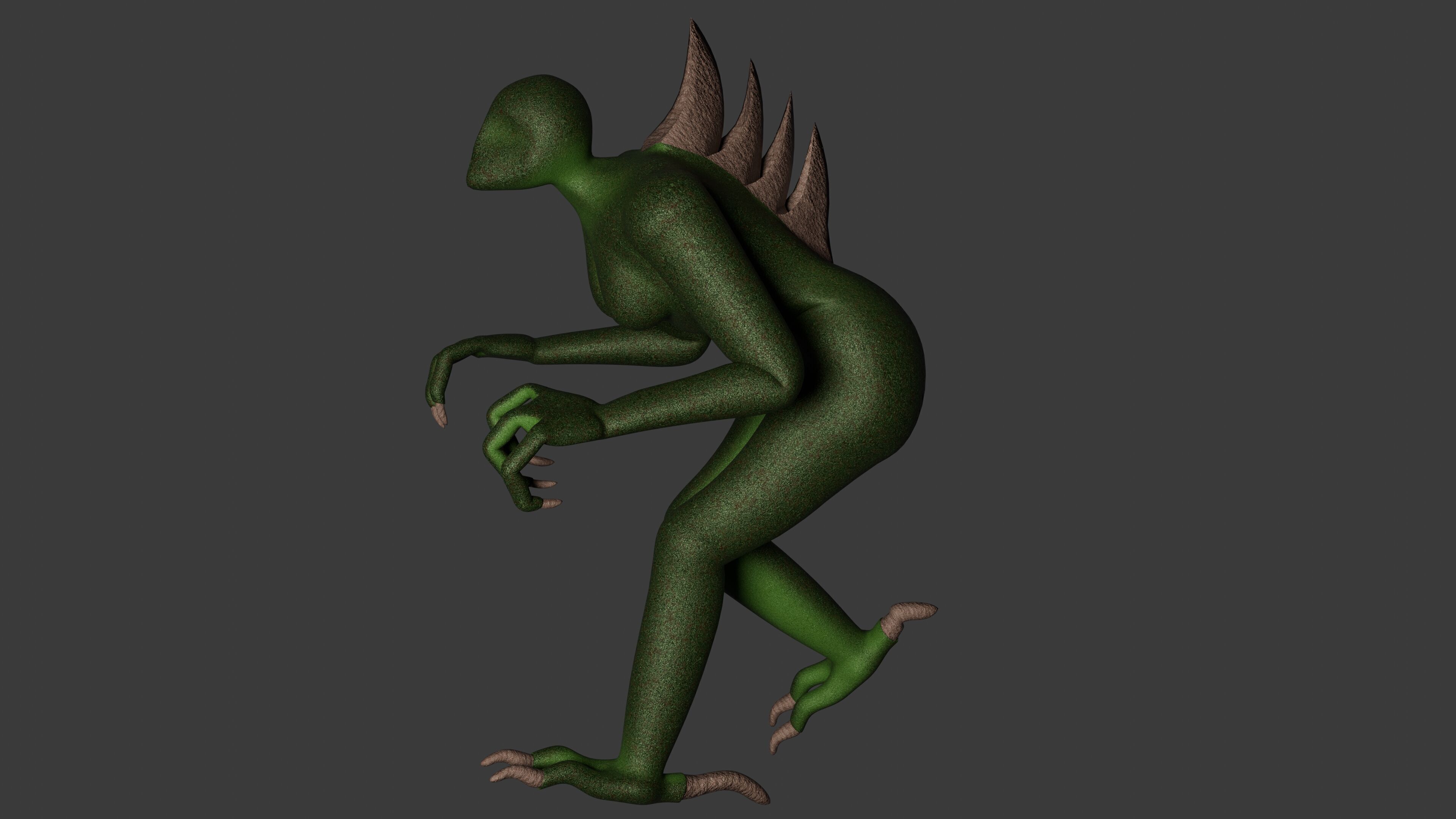 Amphibia Low-poly 3D model_1