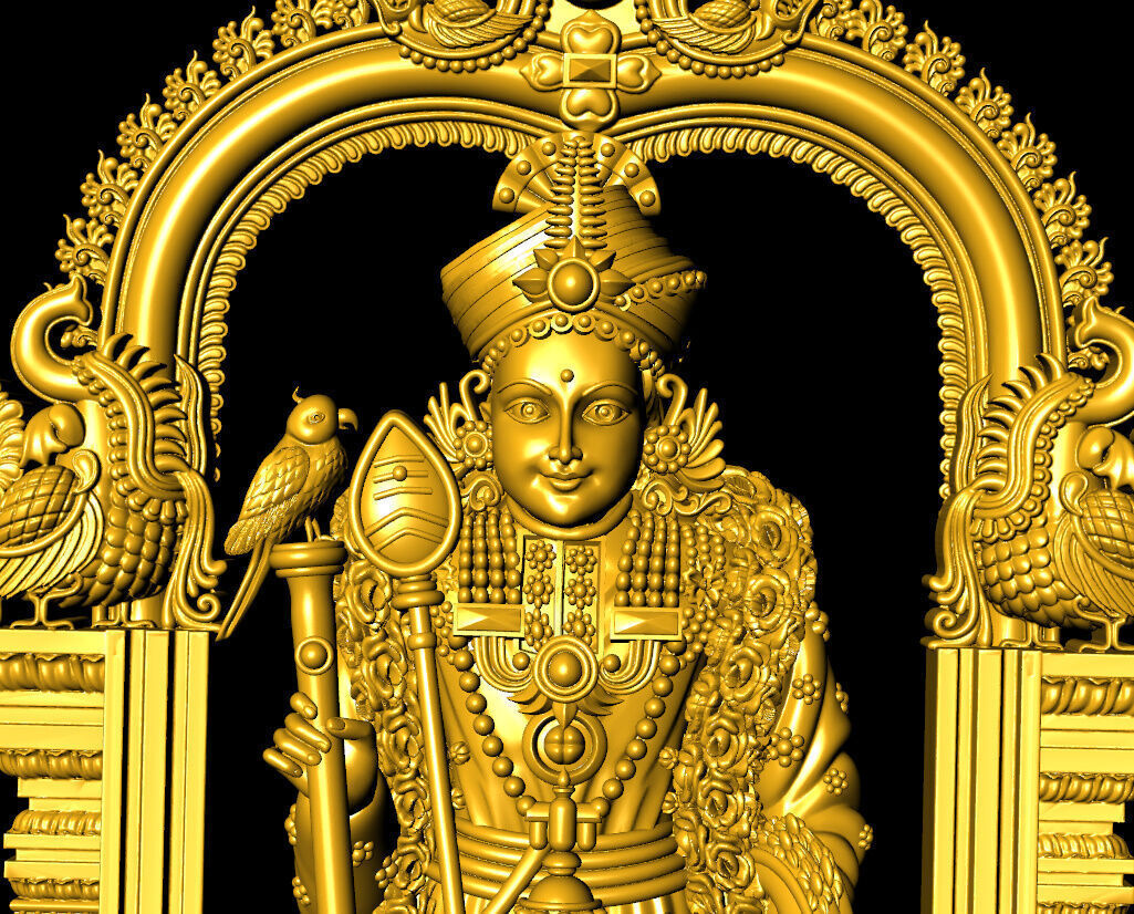 Murgan idol  kartick idol 3D print model_4