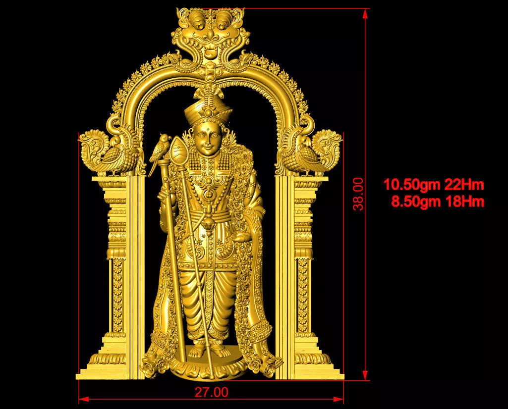 Murgan idol  kartick idol 3D print model_0