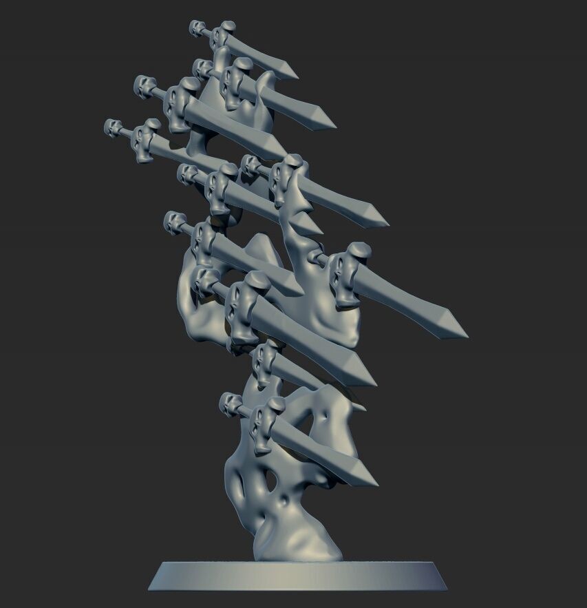 Quicksilver Swords 3D print model_1