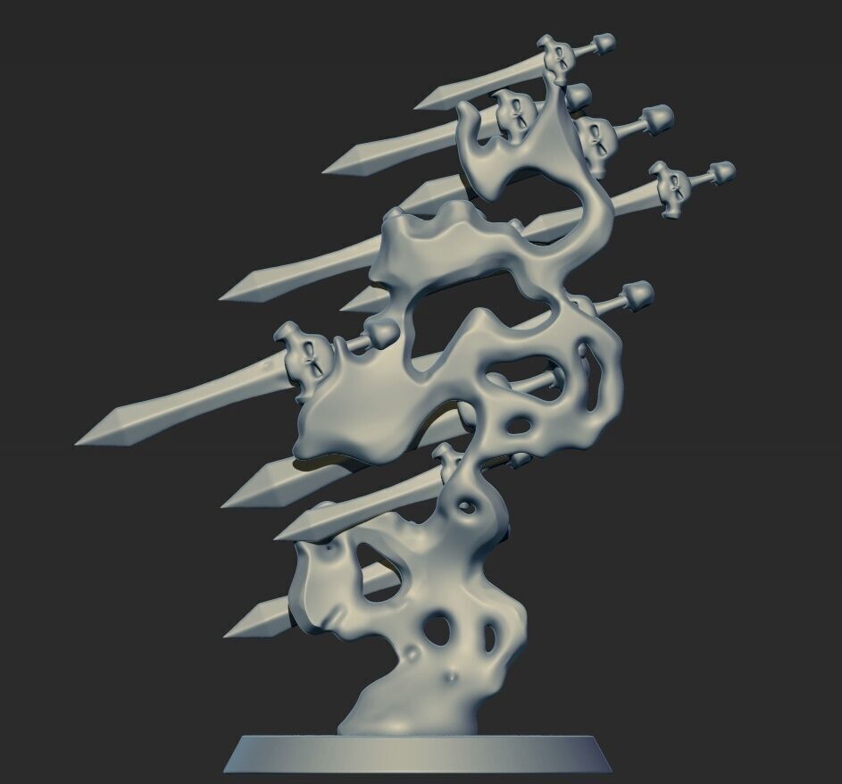 Quicksilver Swords 3D print model_3