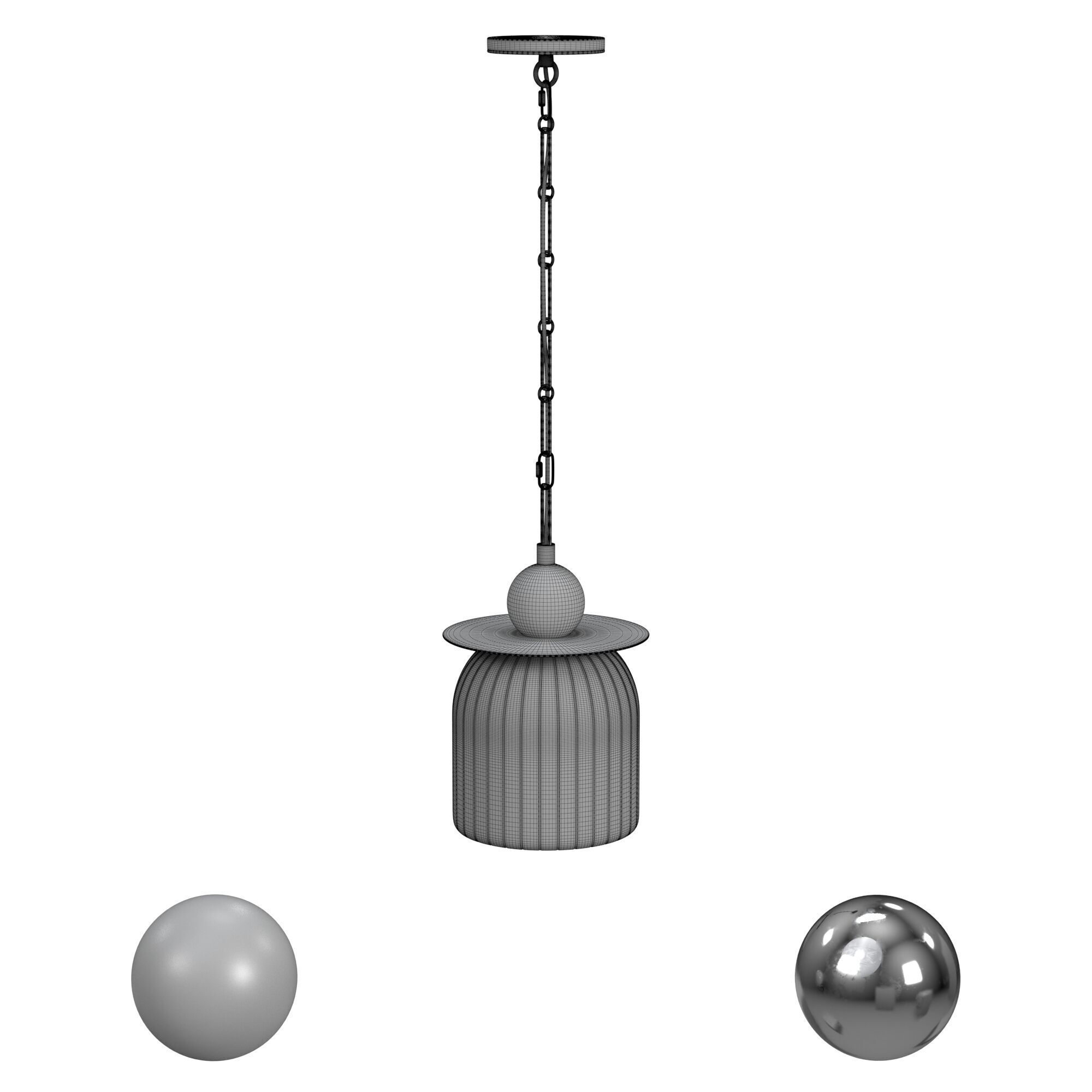 WESTWOOD COLLECTION -HF7501-BK- Low-poly 3D model_3