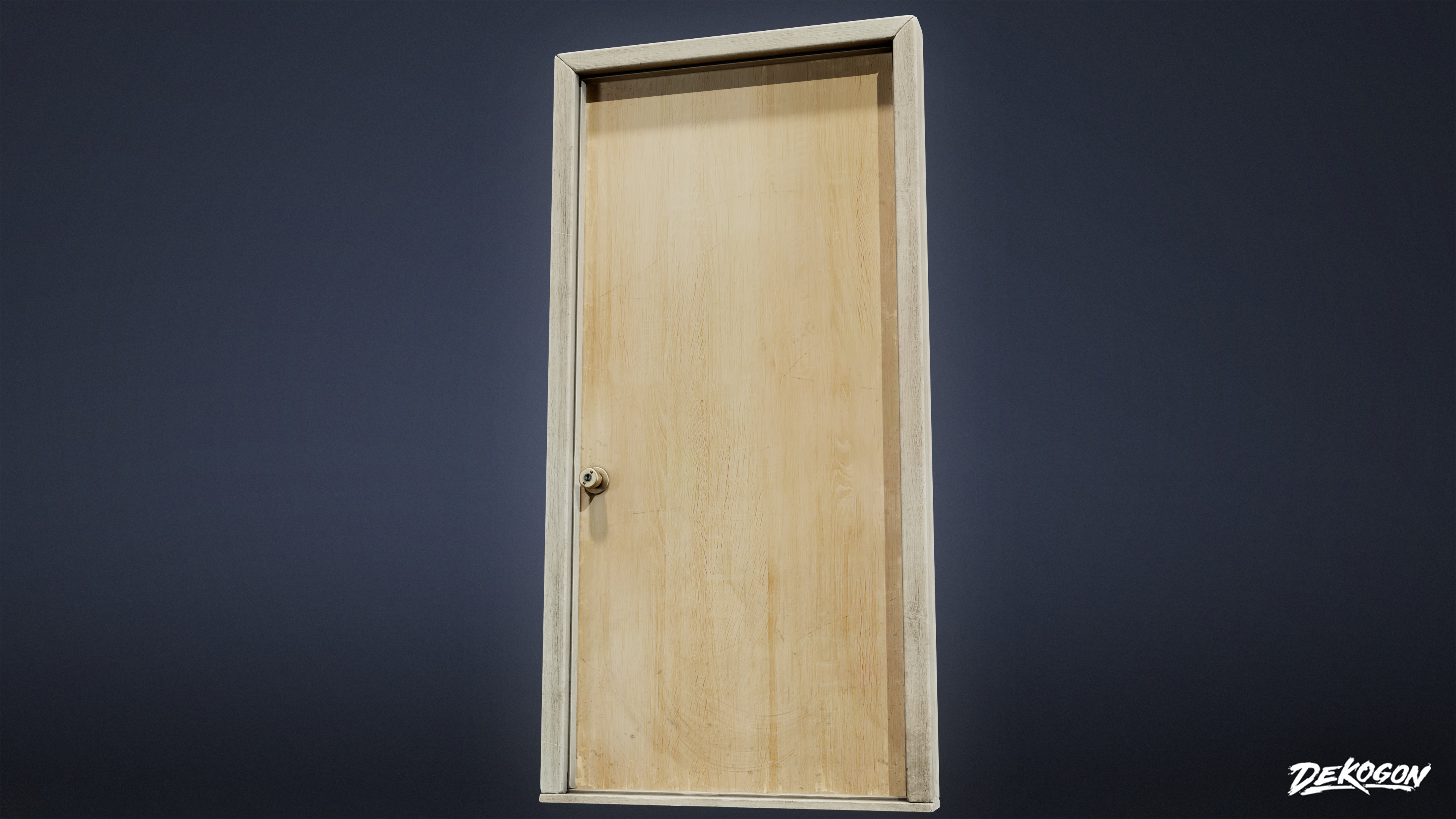 BUILDINGS - Door Interior Set 02 - LOW POLY AND NANITE Low-poly 3D model_5