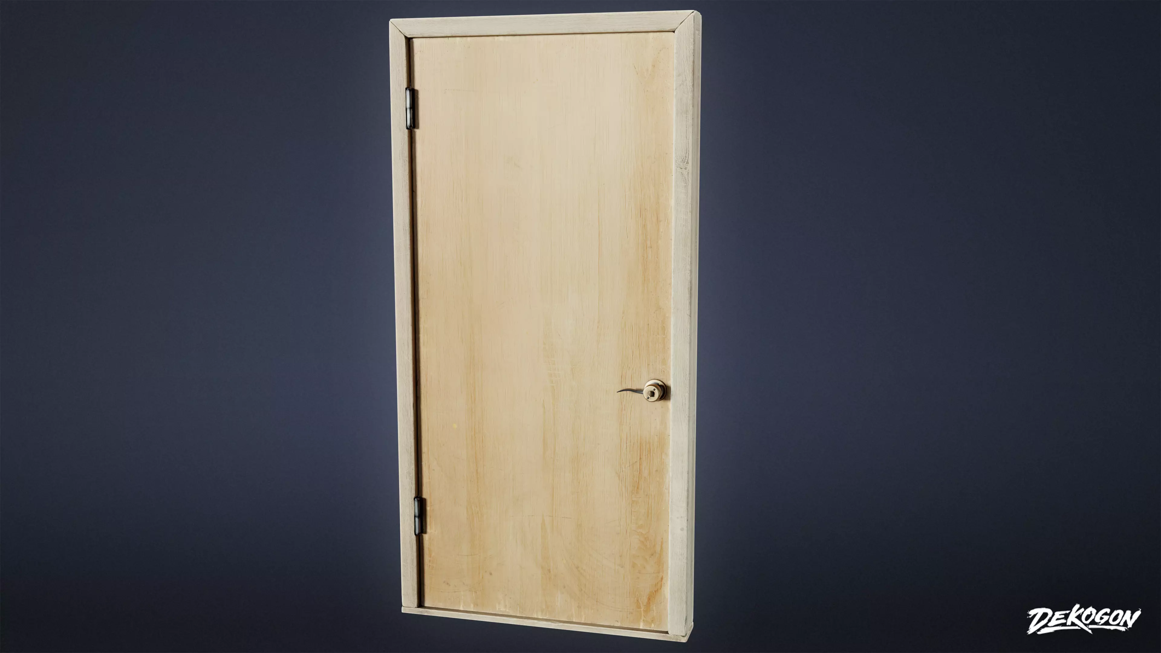 BUILDINGS - Door Interior Set 02 - LOW POLY AND NANITE Low-poly 3D model_0