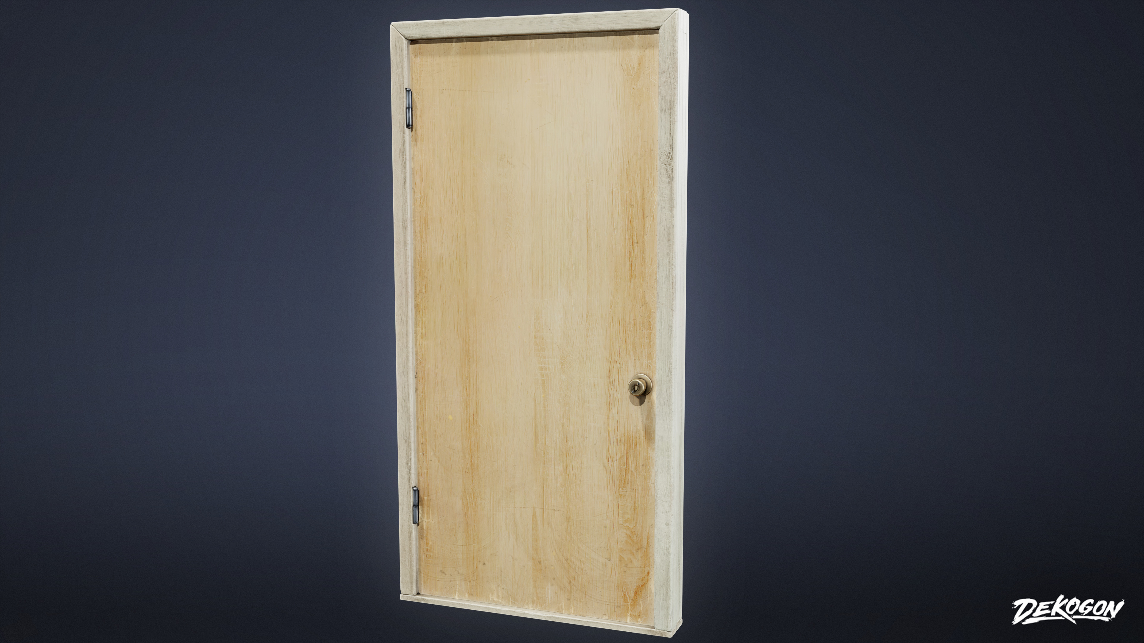 BUILDINGS - Door Interior Set 02 - LOW POLY AND NANITE Low-poly 3D model_1