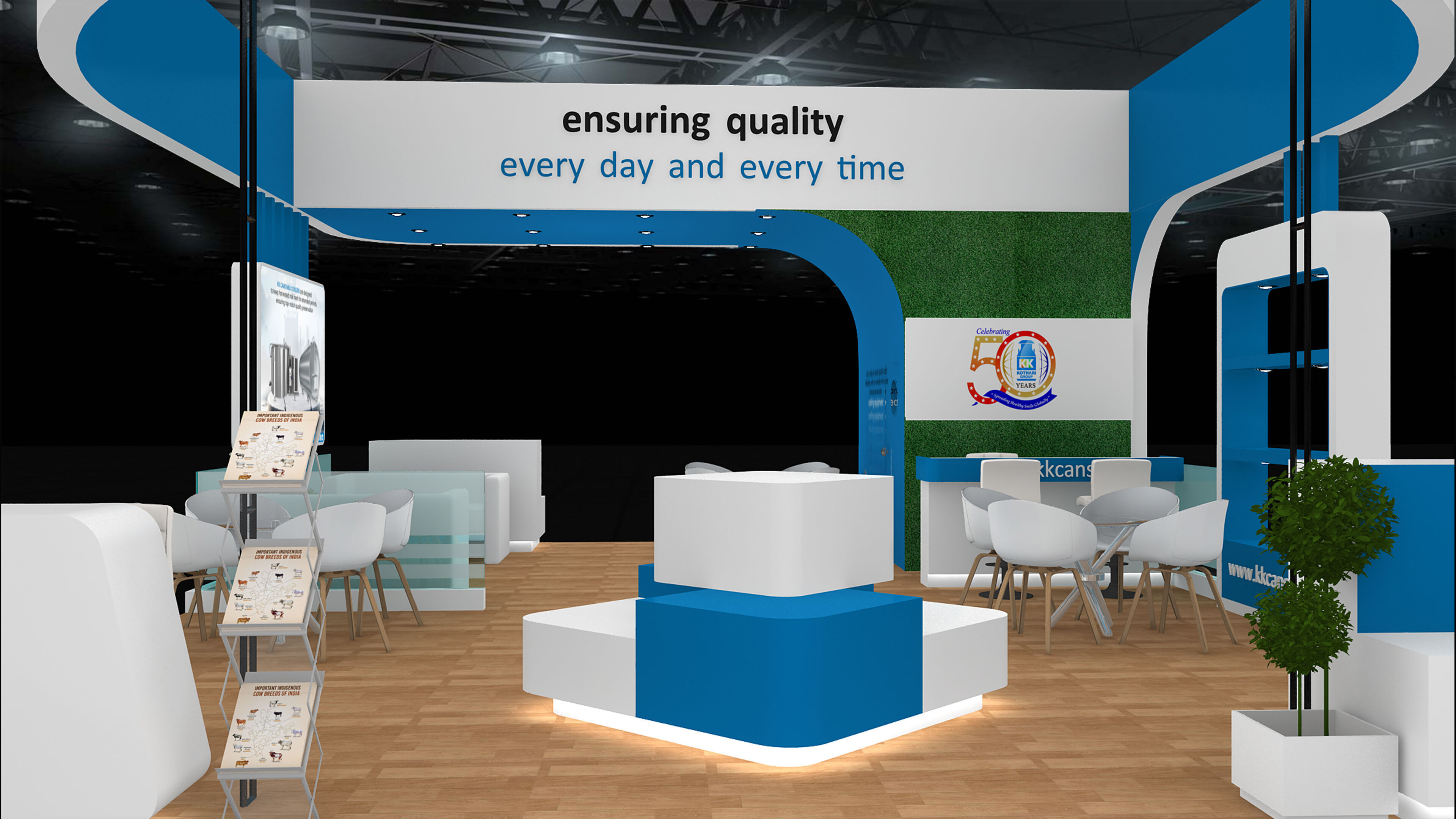 9mtr x 7mtr Exhibition Stand Design made 3ds max 2019 Low-poly 3D model_10