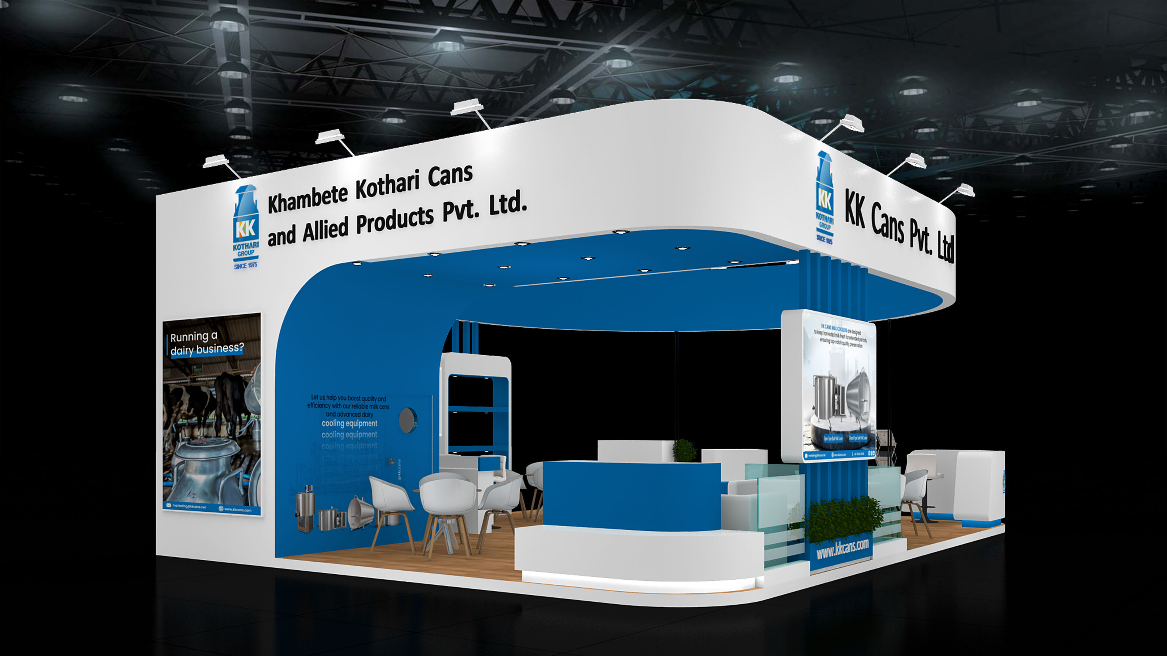 9mtr x 7mtr Exhibition Stand Design made 3ds max 2019 Low-poly 3D model_6