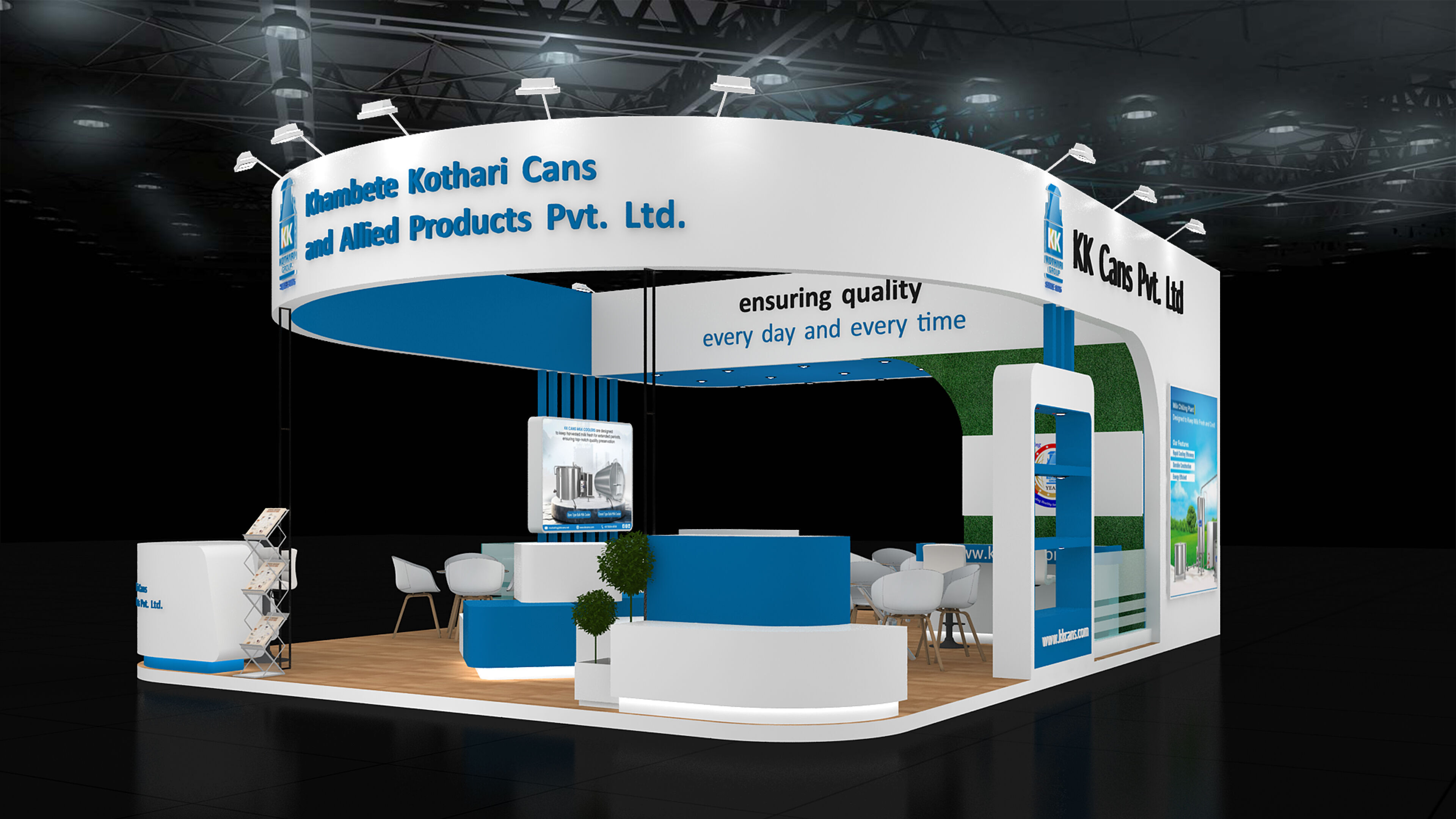 9mtr x 7mtr Exhibition Stand Design made 3ds max 2019 Low-poly 3D model_9