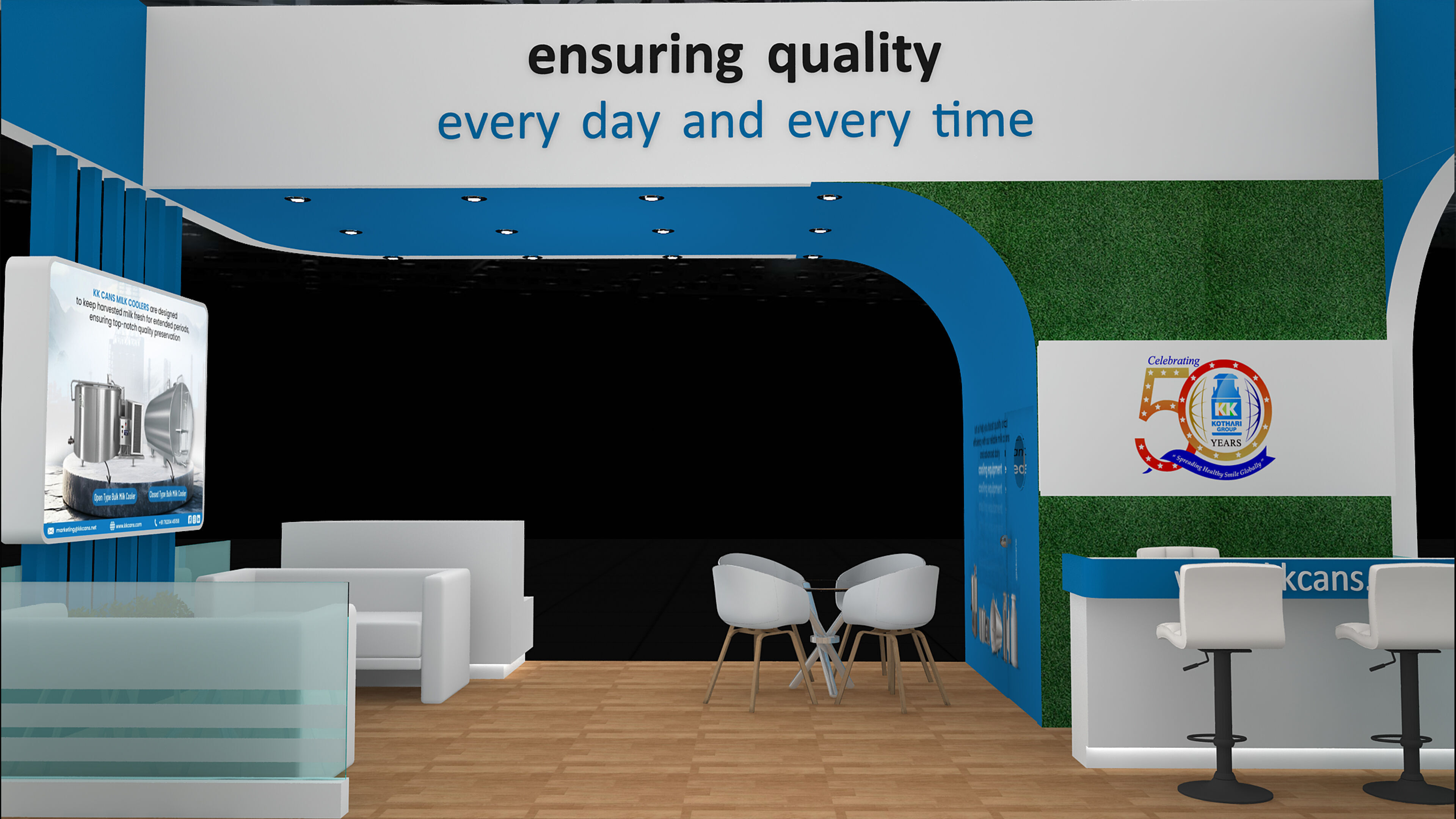 9mtr x 7mtr Exhibition Stand Design made 3ds max 2019 Low-poly 3D model_11