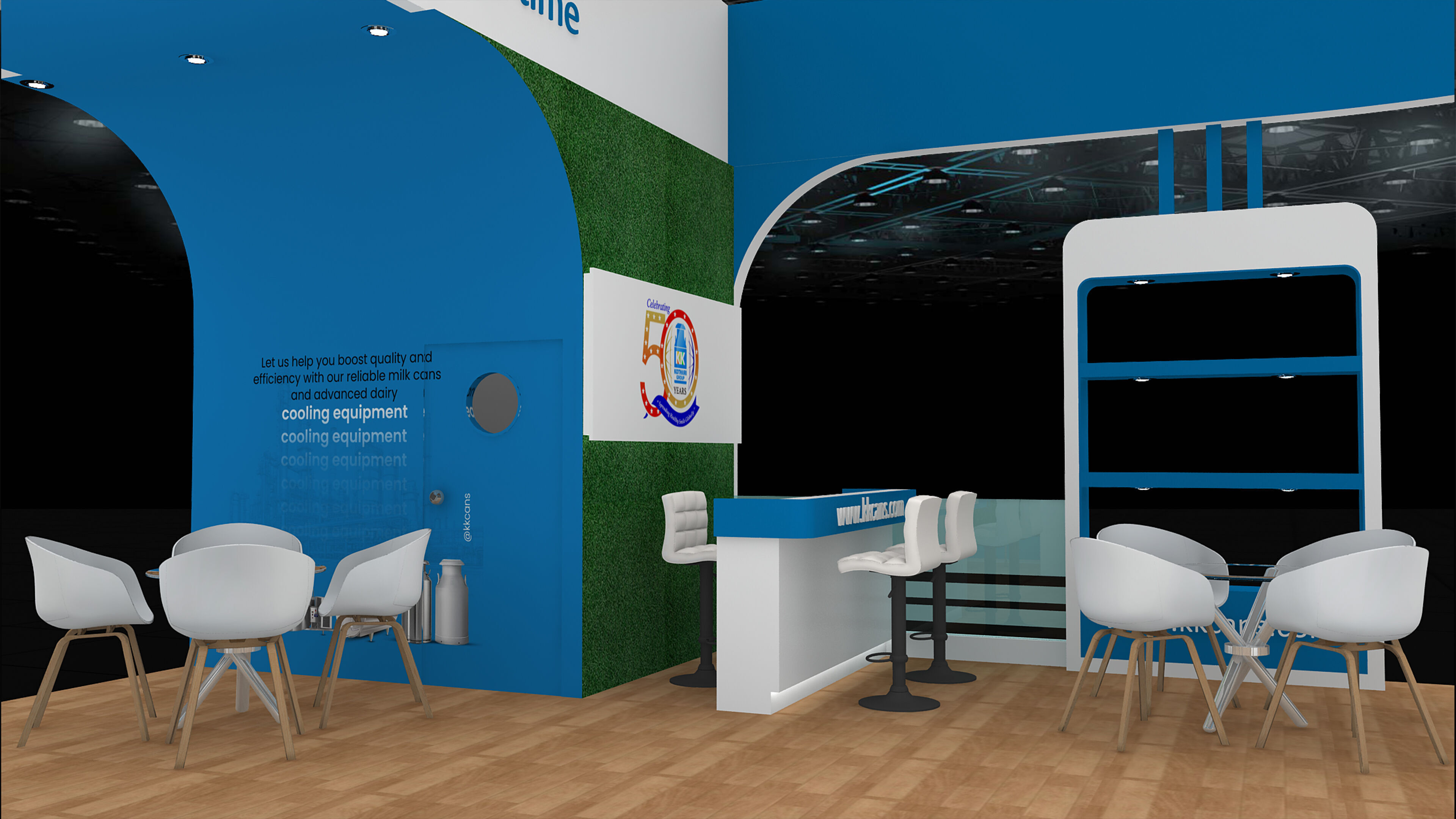 9mtr x 7mtr Exhibition Stand Design made 3ds max 2019 Low-poly 3D model_2