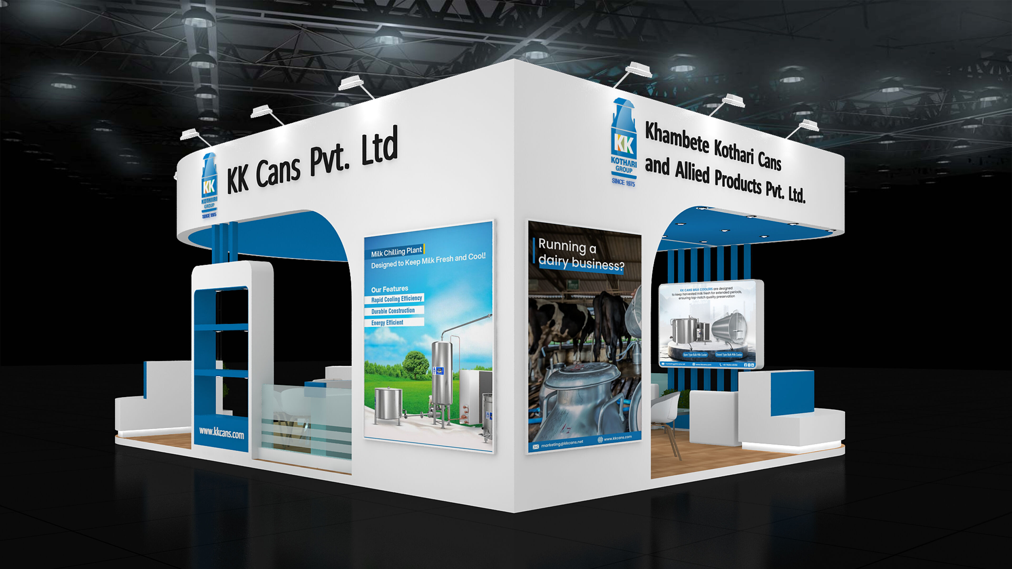 9mtr x 7mtr Exhibition Stand Design made 3ds max 2019 Low-poly 3D model_7
