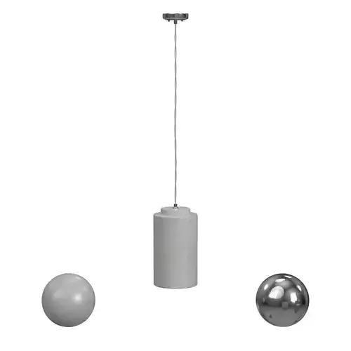 Joel Concrete Pendant Light Gray