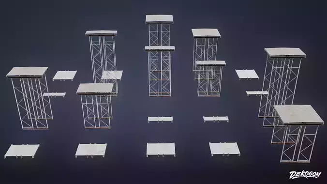 JOBSITE - Construction Shelves 03 - LOW POLY AND NANITE