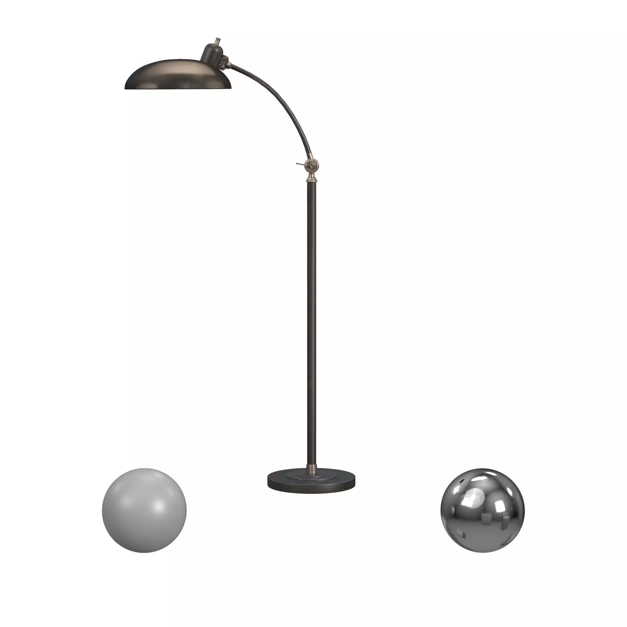 Robert Abbey Bruno 45 Arc Floor Lamp 3D model_0