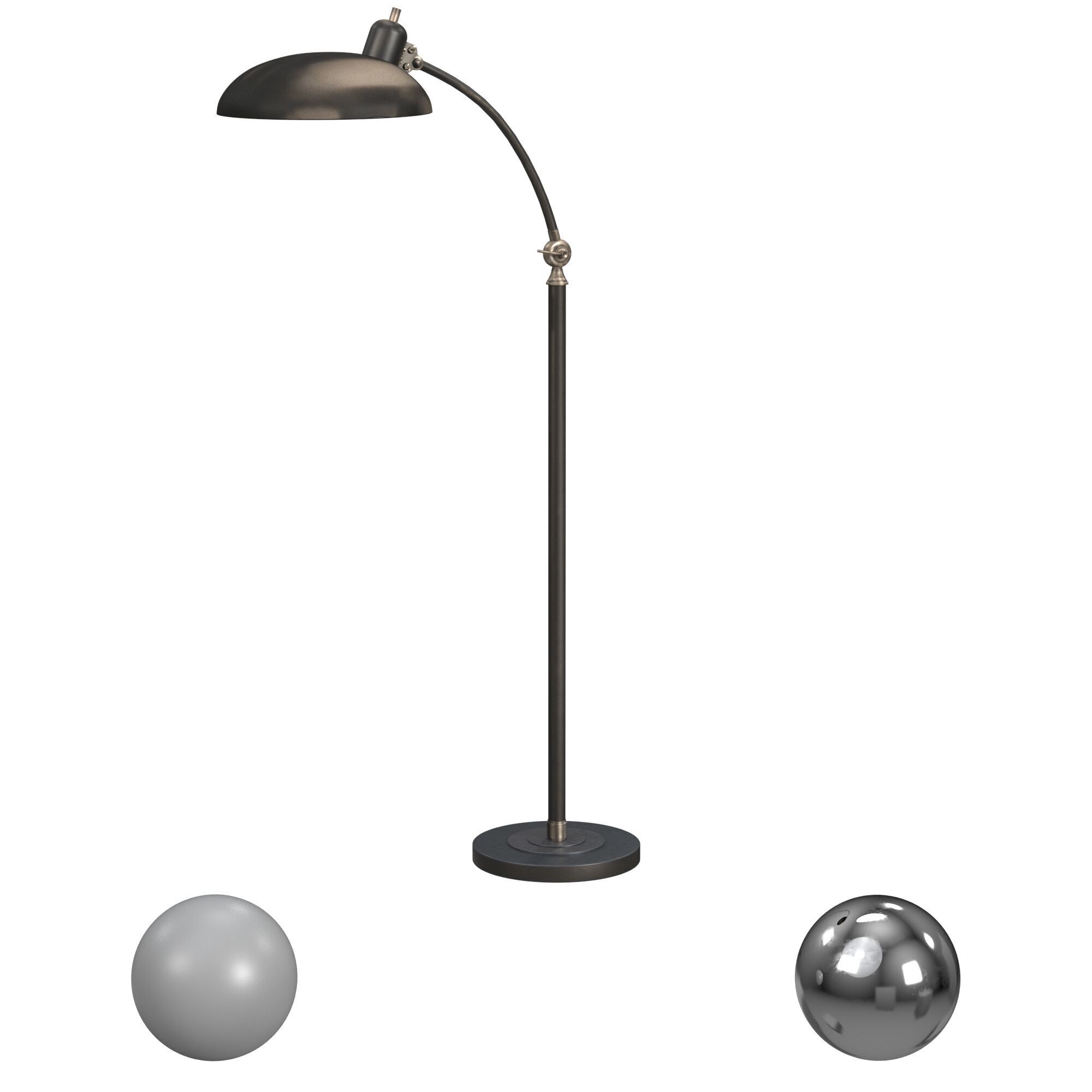 Robert Abbey Bruno 45 Arc Floor Lamp 3D model_1