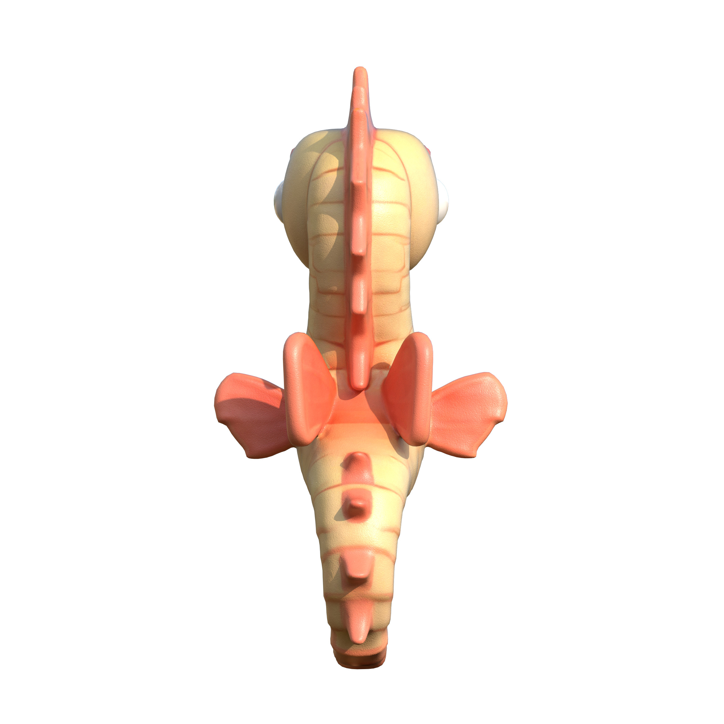Cartoon Seahorse Low-poly 3D model_10