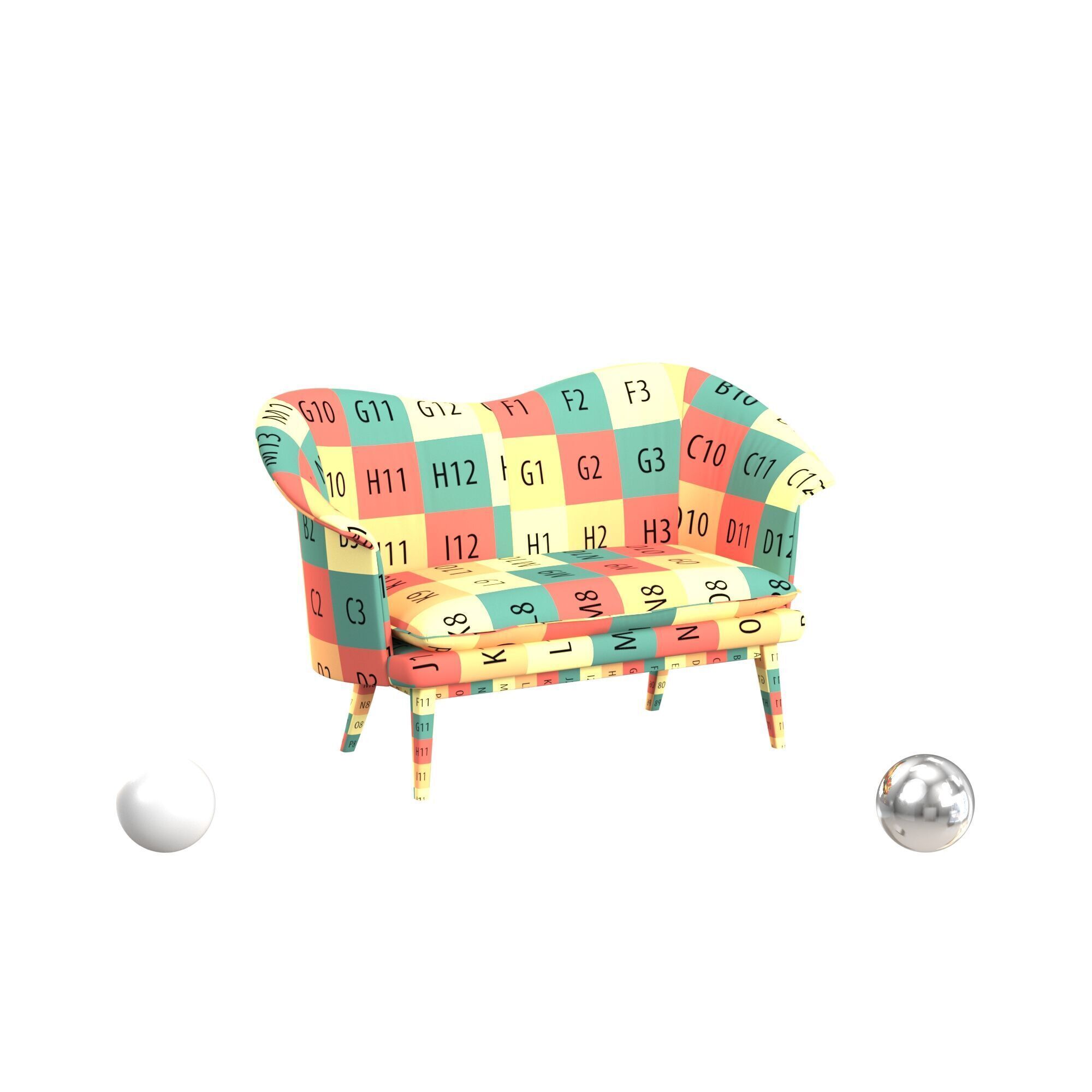 Grasshopper Wall Lamp 3D model_2