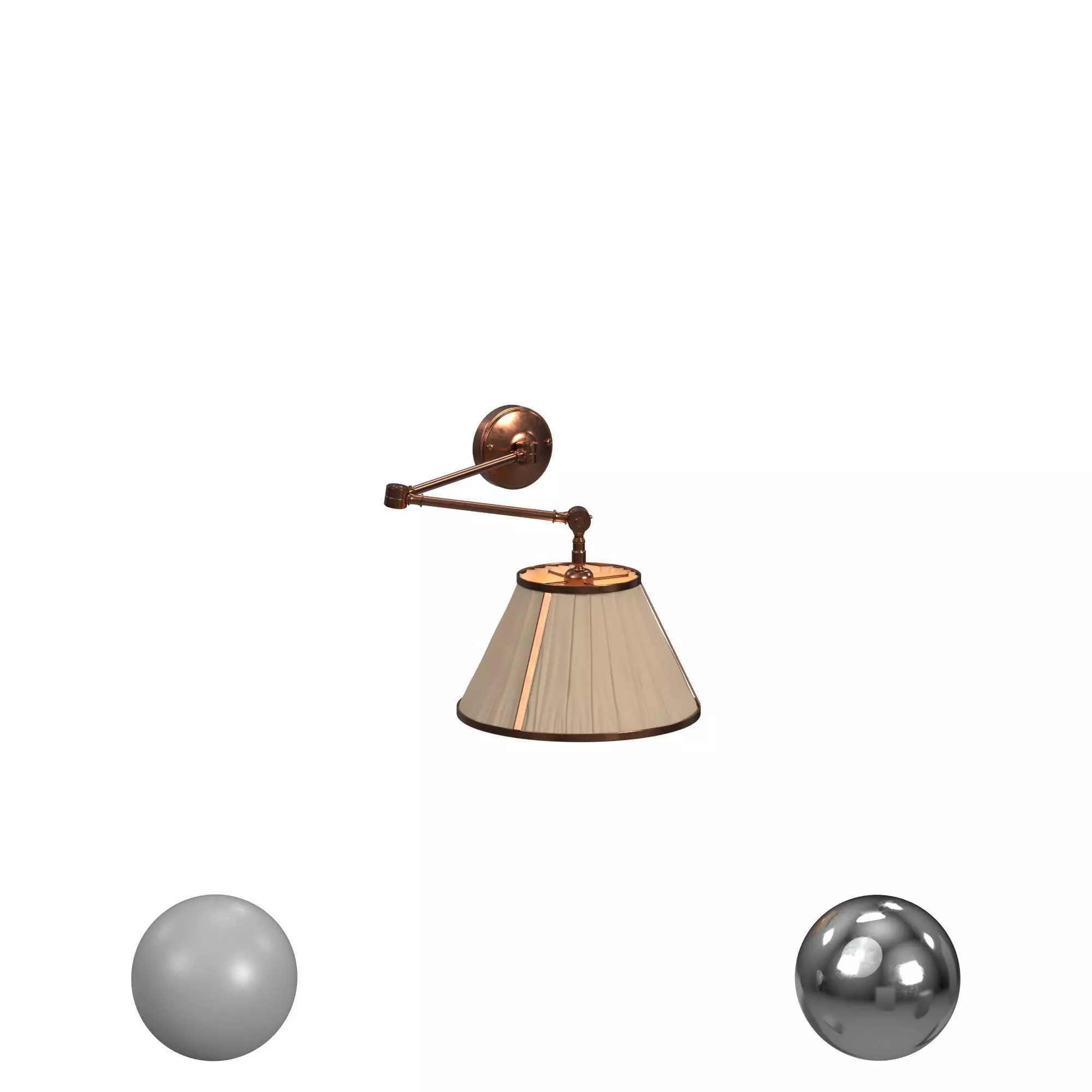 Grasshopper Wall Lamp 3D model_0