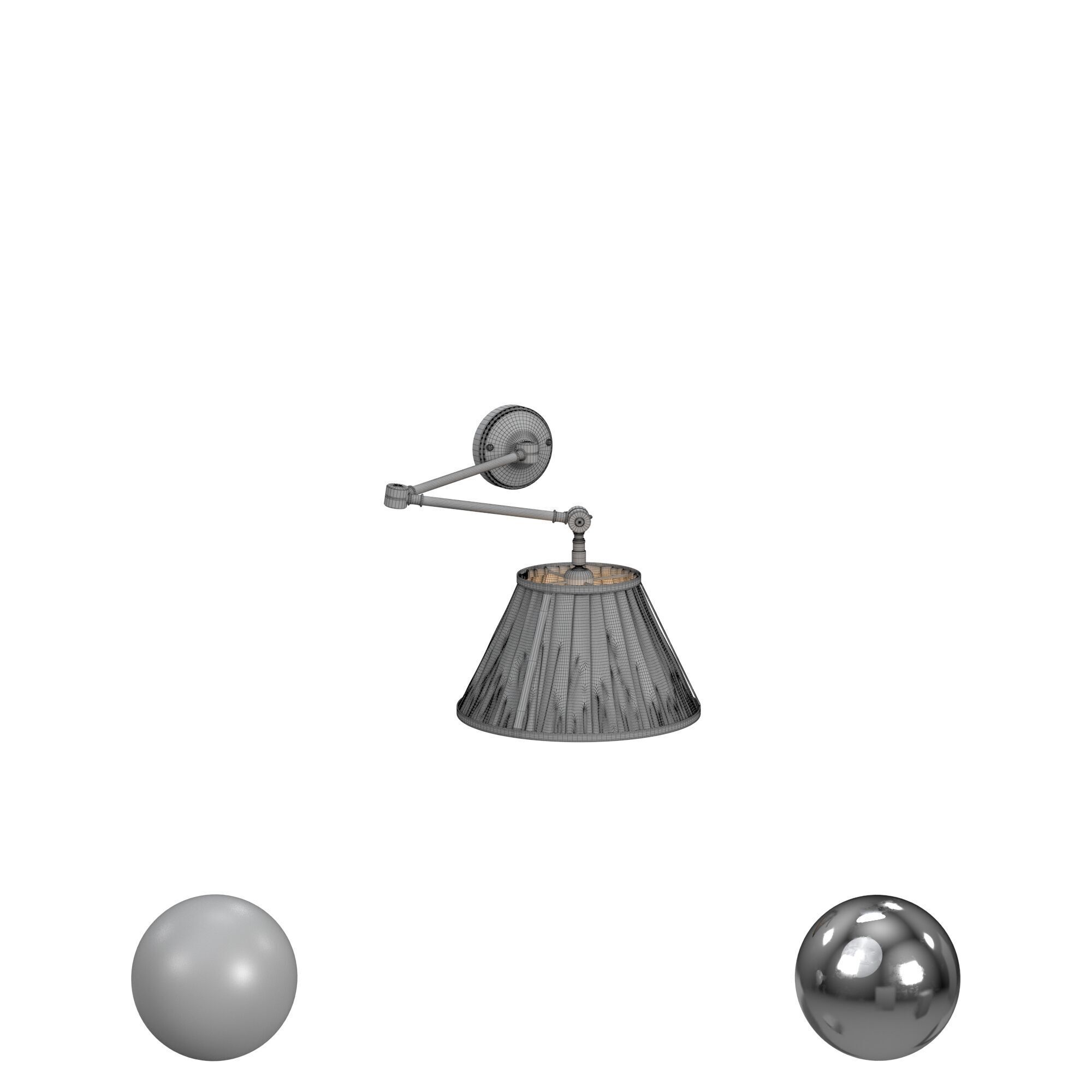 Grasshopper Wall Lamp 3D model_3