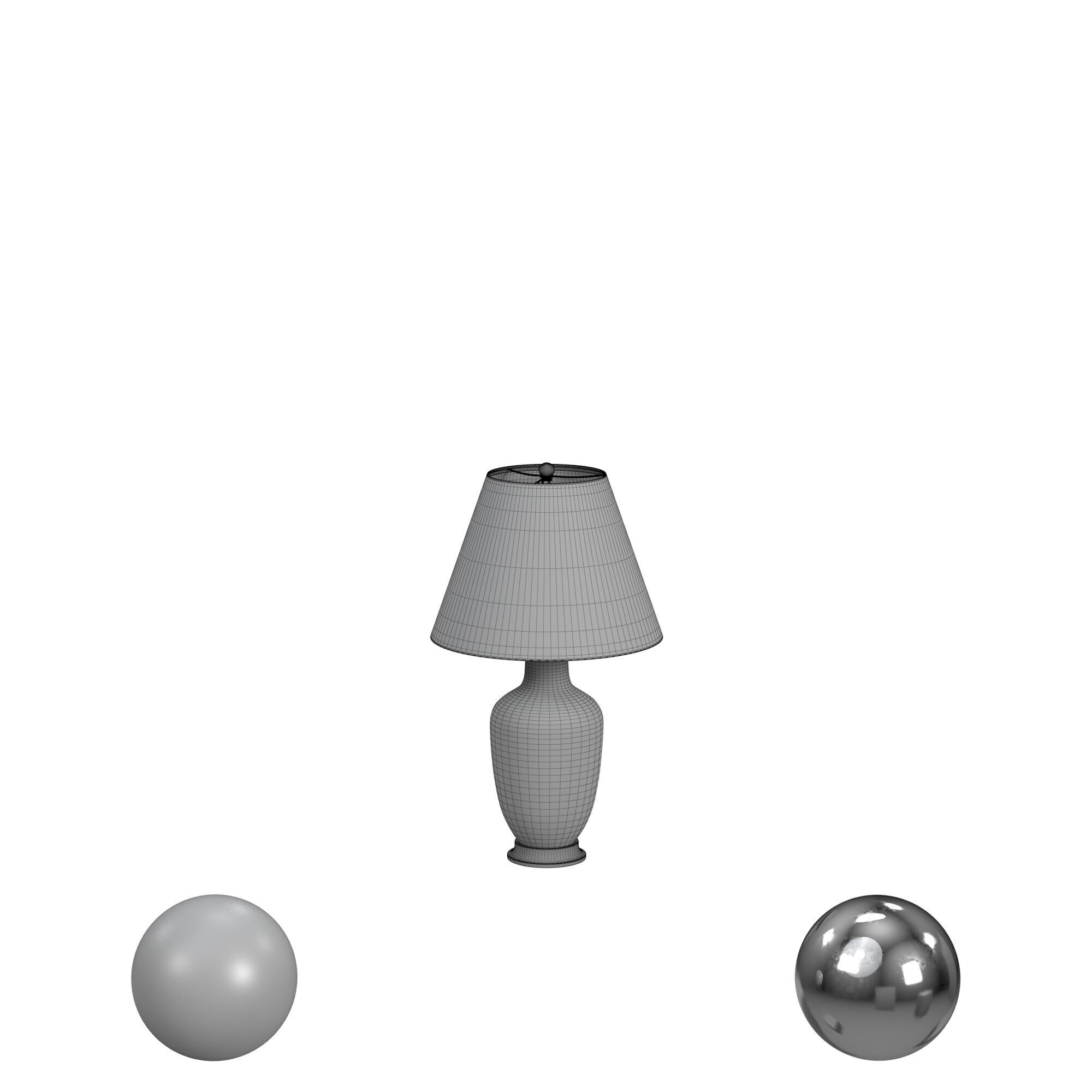 Ginger Jar Lamp Pair In Spinach And Egg 3D model_3